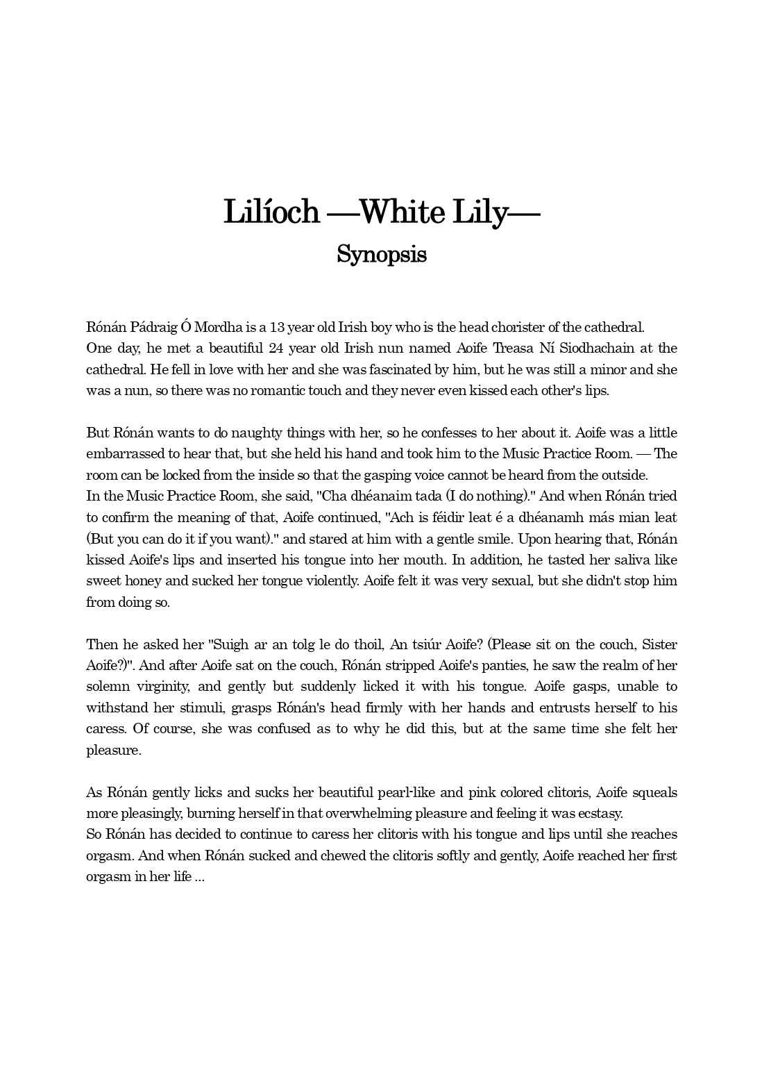 [Oilibhéar] Lilíoch —White Lily—