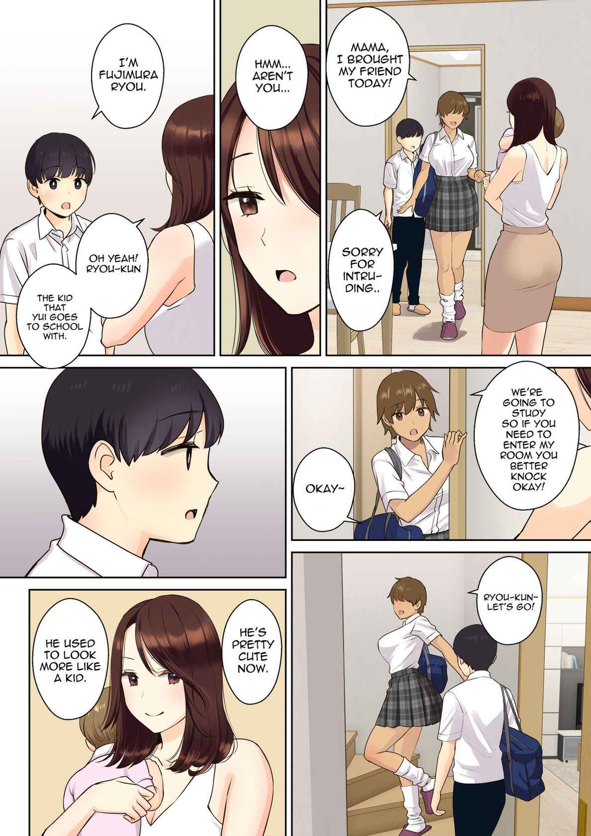 [Oshima Aki] Kanojo no Okaa-san ni Doutei o Ubawareru Hanashi 1 | A Story about a Boy Getting His Virginity Stolen by His (Girl) Friend's Mom 1 [English] [Itsurata]