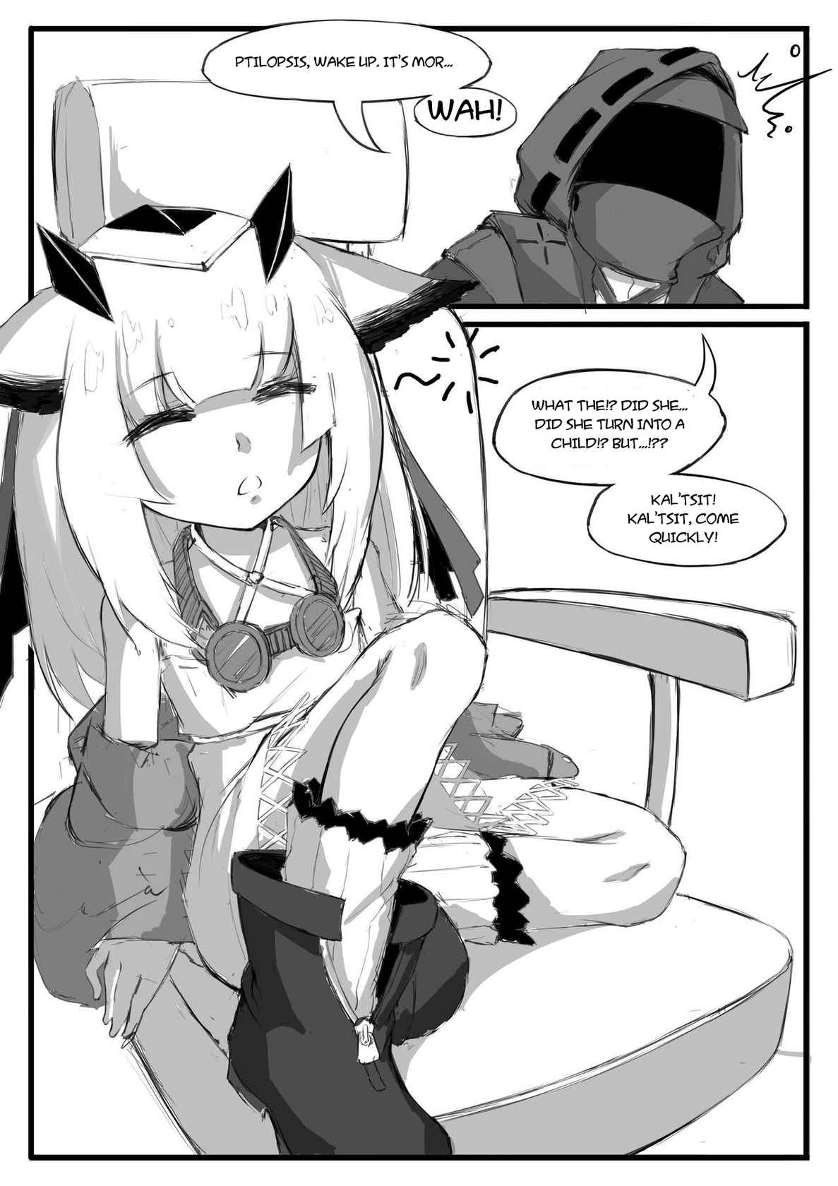 [saluky] The Story Where Ptilopsis Becomes A Very Little Girl [Arknights]