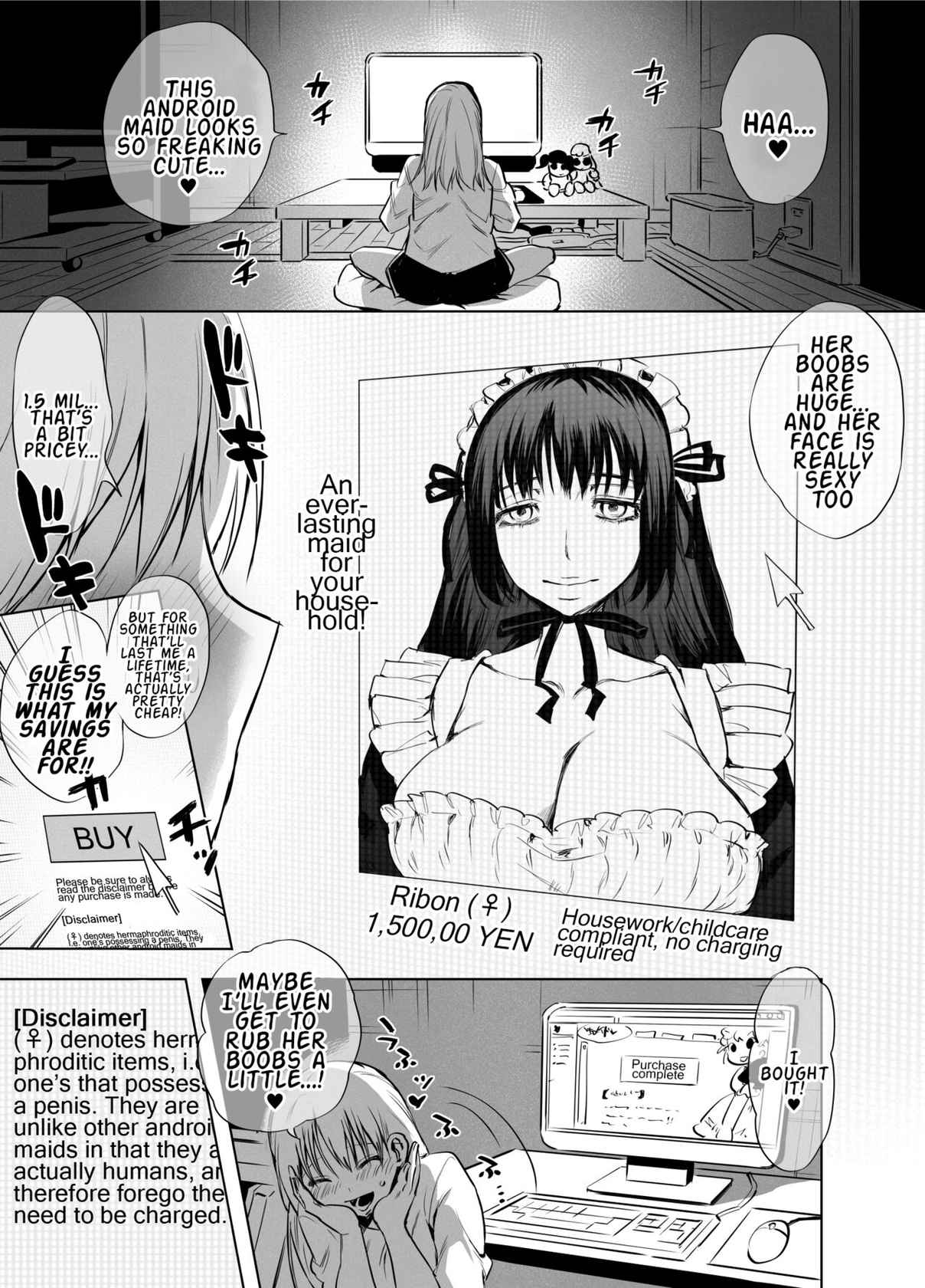 [Tosha Pink (Chimeda)] Futanari Maid no Ribon-chan [English] [Mr_Person]