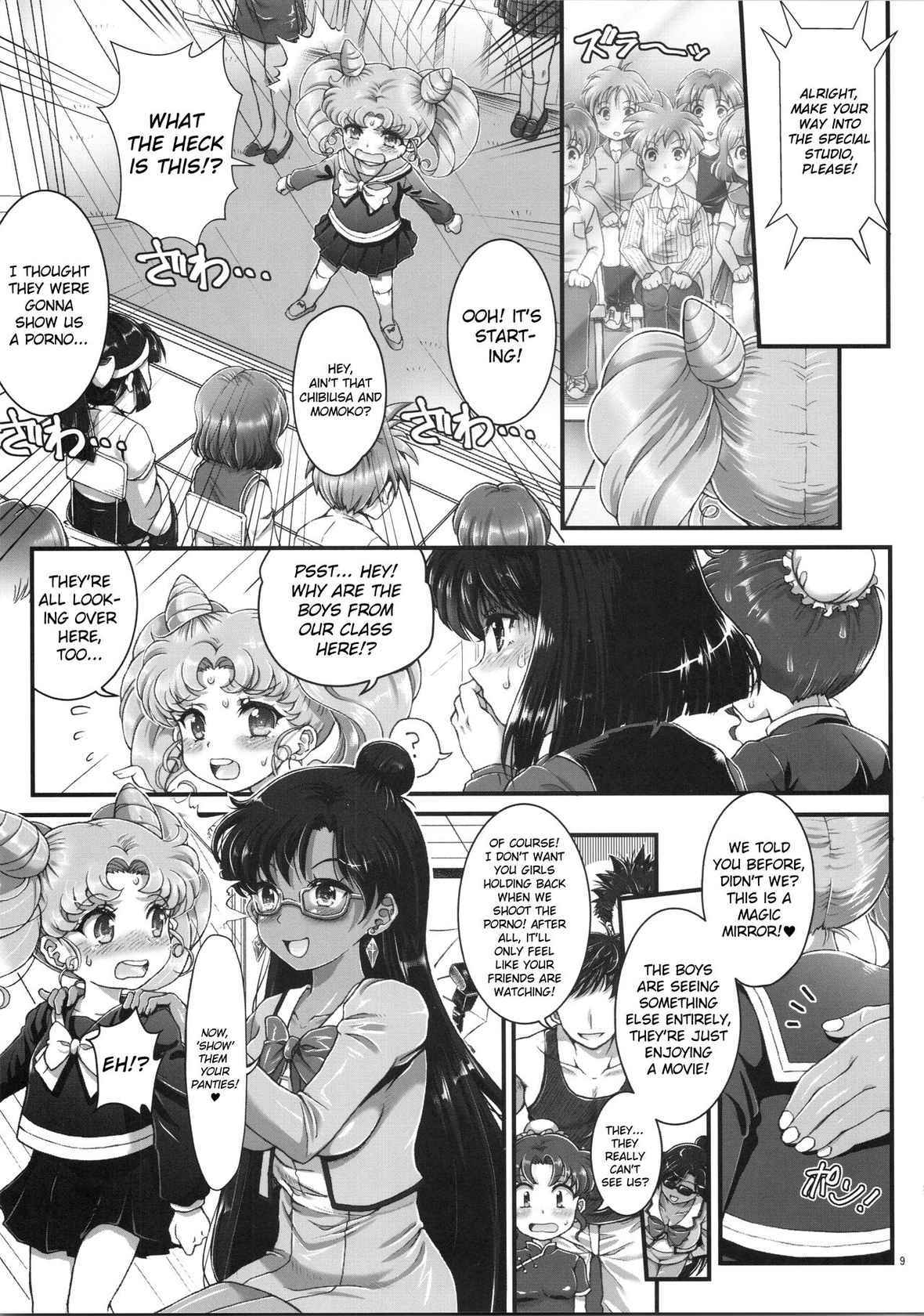 (C92) [Oboro & Tempo Gensui Dou (Tempo Gensui)] Sailor AV Kikaku ~JS 3-ningumi ni Shutsuen Koushou!! Classmate no Me no Mae de Gachinko Kozukuri SEX!?~ (Bishoujo Senshi Sailor Moon) [English] {defski}