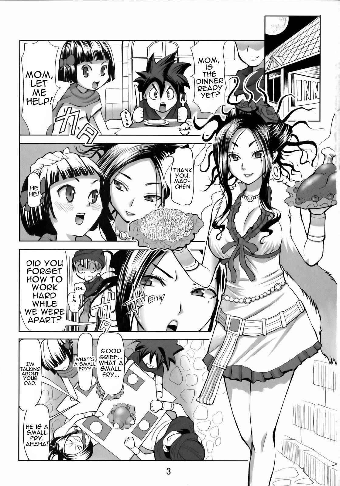 (COMIC1☆3) [Namakemono Kishidan (Tanaka Aji)] Debora S Kara M e no Izanai ~Mezame no Renketsu Seieki Nikubenki Hen~ | Debora Being Tempted From Sadist To Masochist (Dragon Quest V) [English] {Doujins.com}