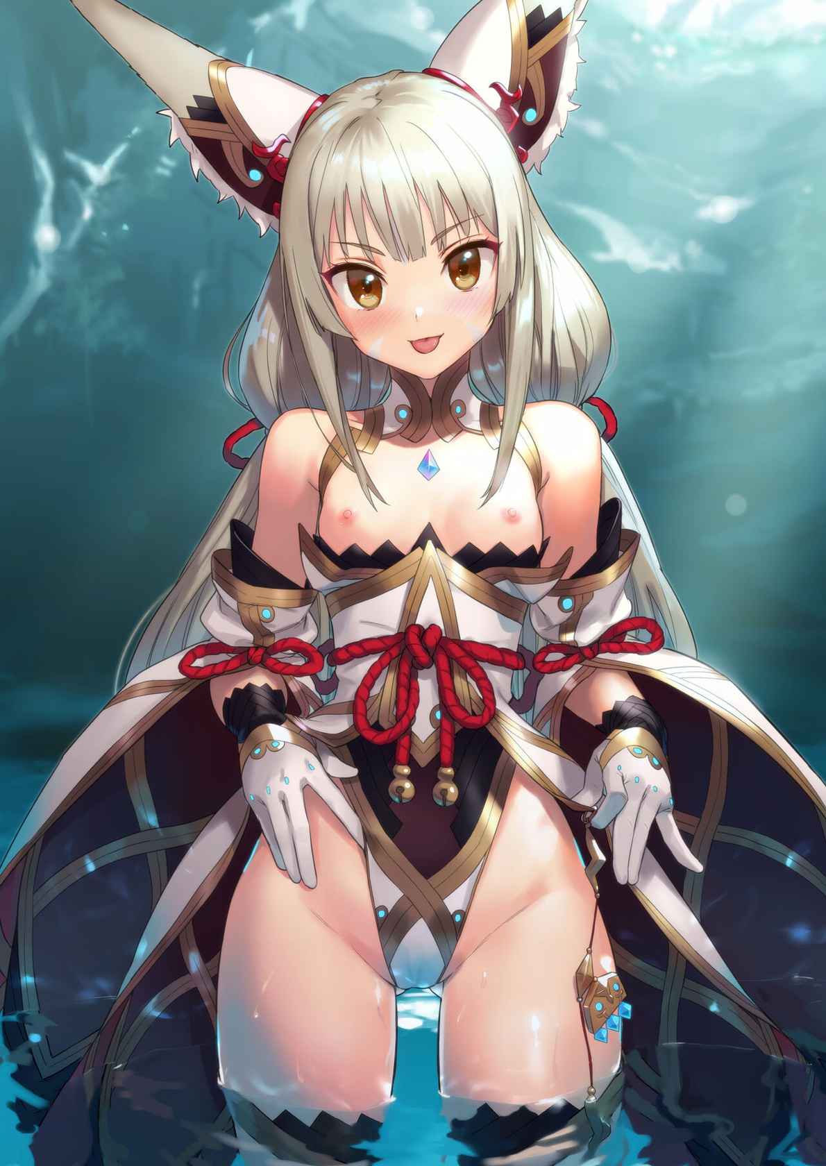 [Ajisaidenden (Kawakami Rokkaku, Takanashi Rei)] Nia no Oshiri de Iyasare Hon (Xenoblade Chronicles 2) [Digital]