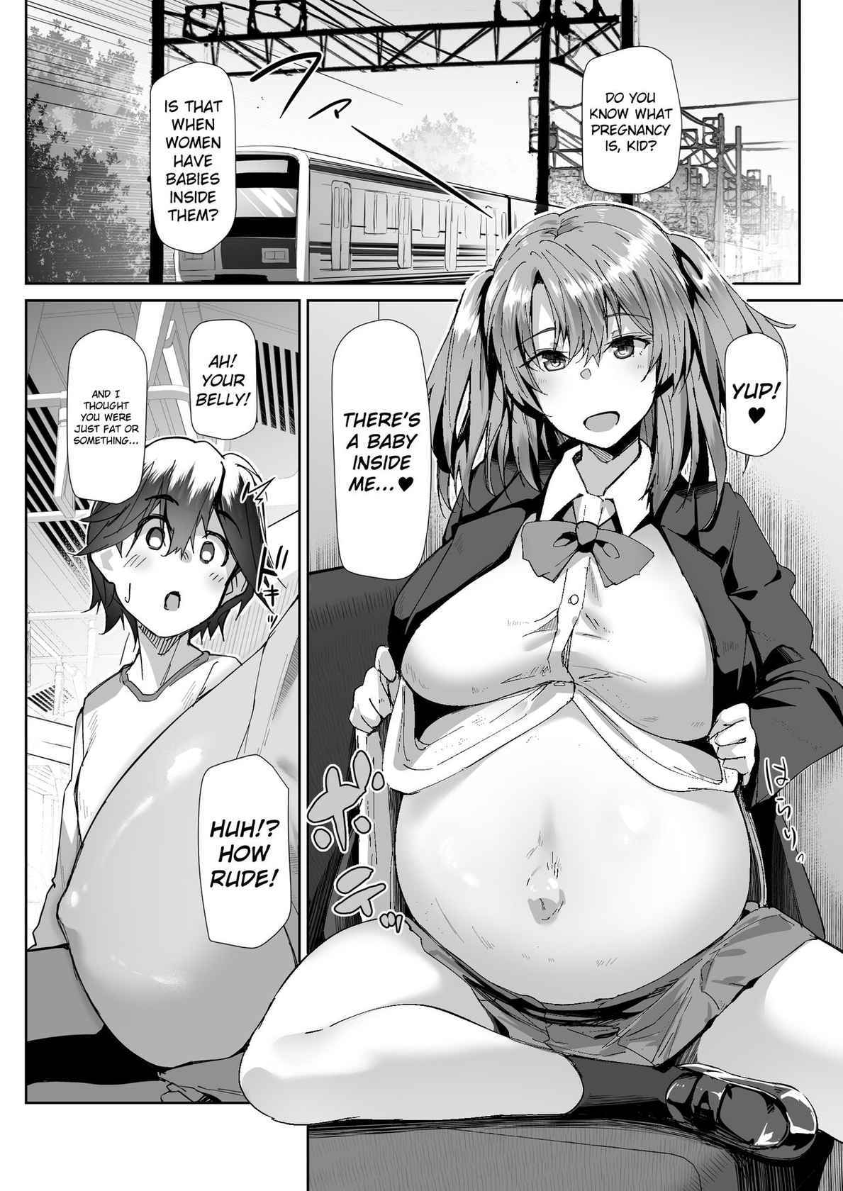 [Kuronyan] Yuusenseki ni Suwatte shimatta Shota o Hoshoku suru JK Ninpu no Manga | Pregnant JK Preys on Shota that Sat in Priority Seating [English] {defski}