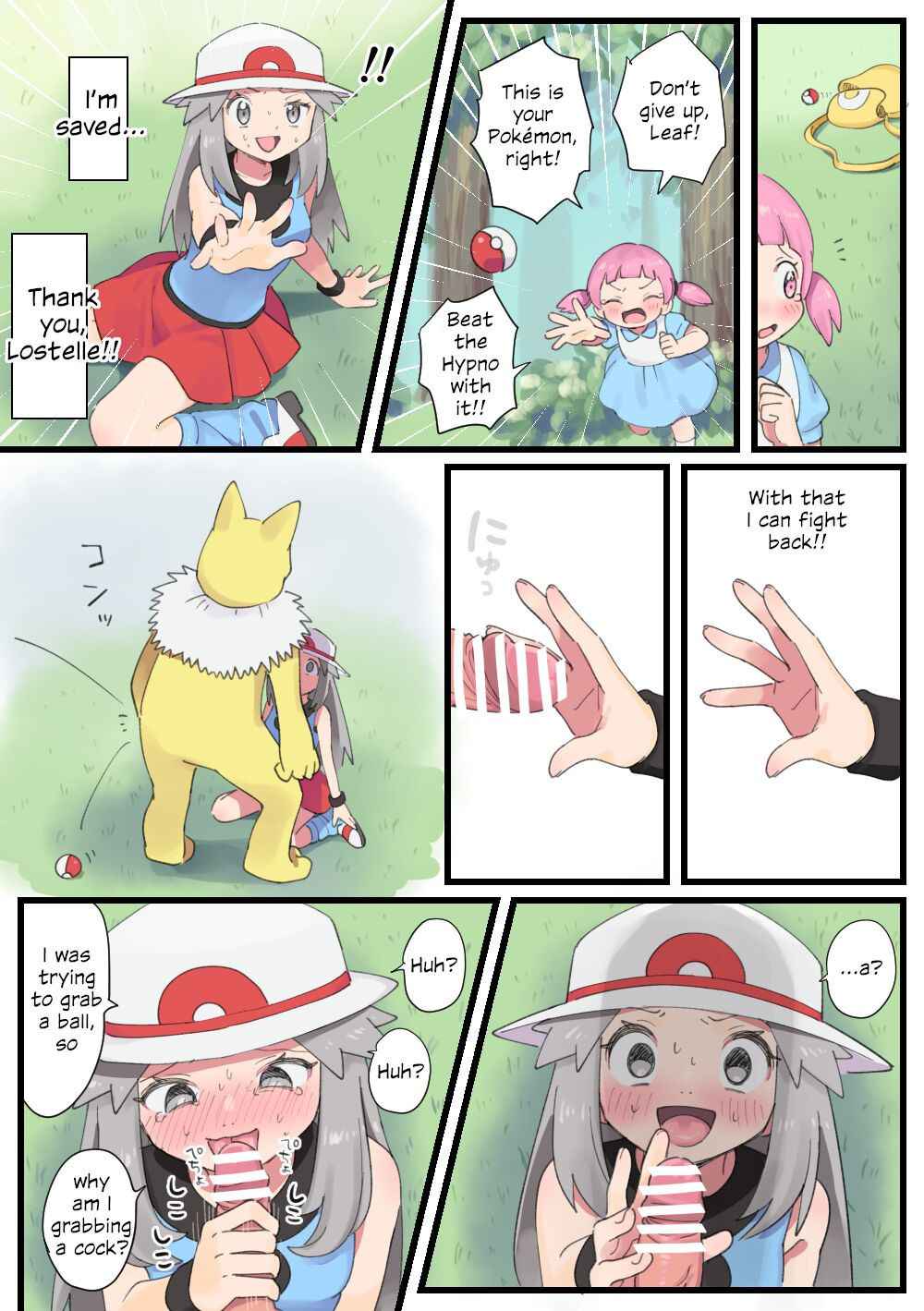 [Hiiragi] Mayo-Chan Wo Tasuke Ni Itte Roriipaa Ni Saimin Reipu Sareru Riifu | Leaf Wanted To Help Lostelle But Got Hypnotised And Raped By A Hy-pedo (Pokémon) [English] [Digital]