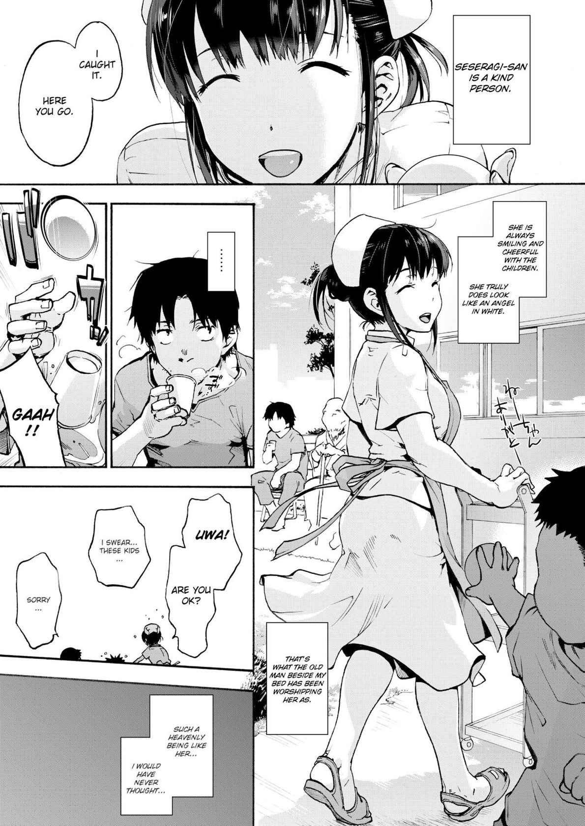 [Onsoku Ubaguruma (Uba Yoshiyuki)] Miyasaka Byouin - Yasashii Seseragi-san | Miyasaka Hospital - The Kind Seseragi-san [English] [naetranslates] [Digital]