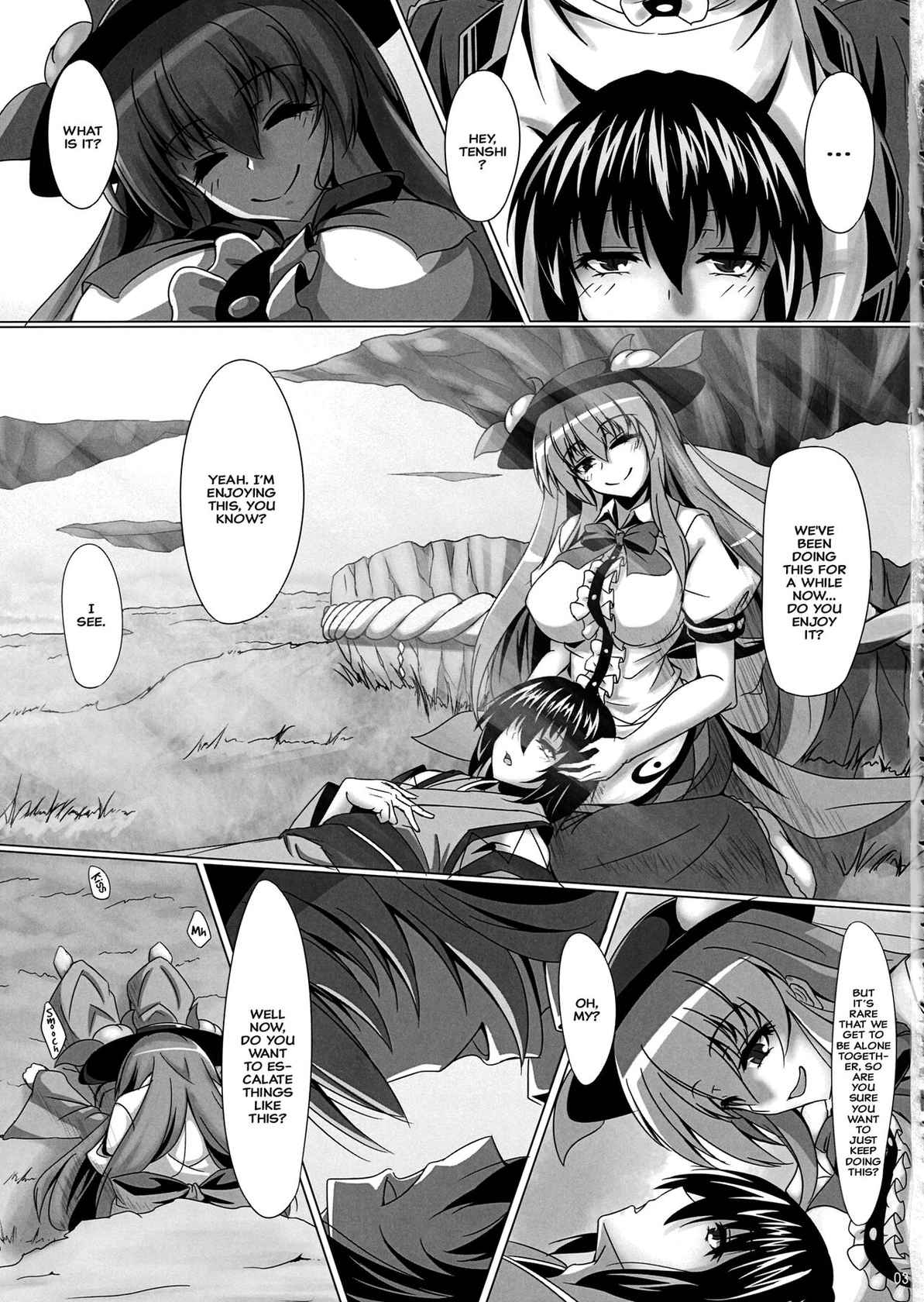 (Shuuki Reitaisai 4) [Ryuu no Yadorigitei (Zephid)] Tenshi no Otanoshimi (Touhou Project) [English] {Hennojin}