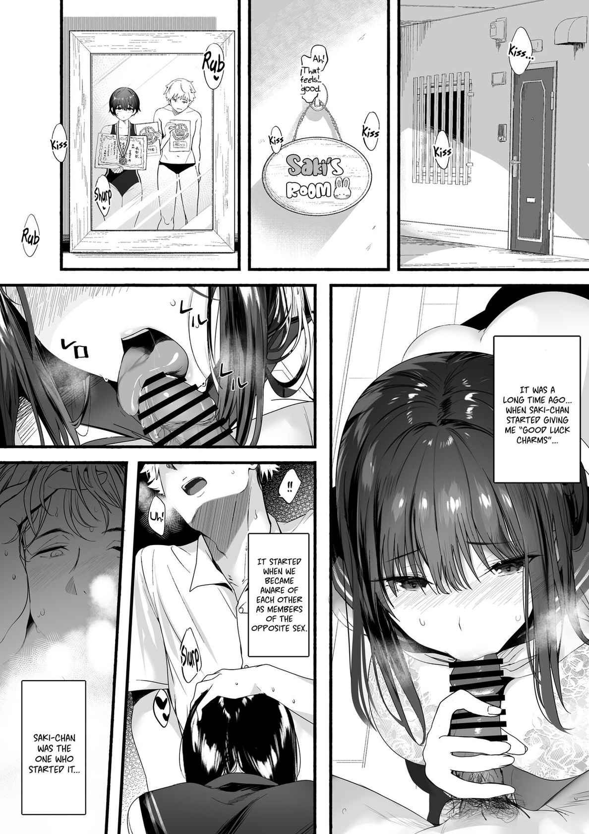 [Kansai Gyogyou Kyoudou Kumiai (Marushin)] Suieibu no Seisokei Osananajimi ga DQN ni Moteasobareru Ichibushijuu | The Whole Story of My Neat Childhood Friend in the Swimming Club Being Toyed With by a Dumbass  [English] [Coffedrug] [Digital]