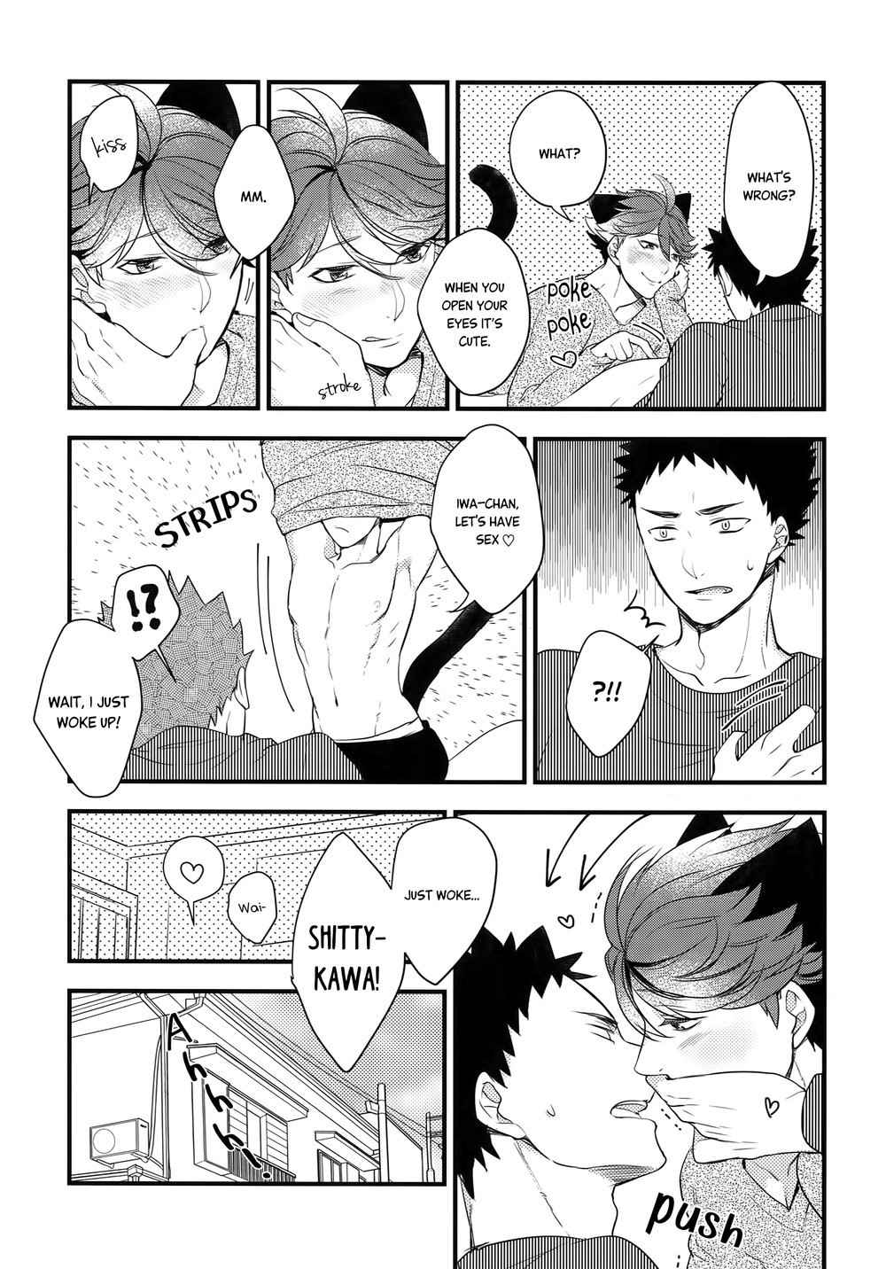 (C93) [Rototika (Kamishi Yue)] Iwa-chan no Neko ni Naritai 2 (Haikyuu!!) [English]