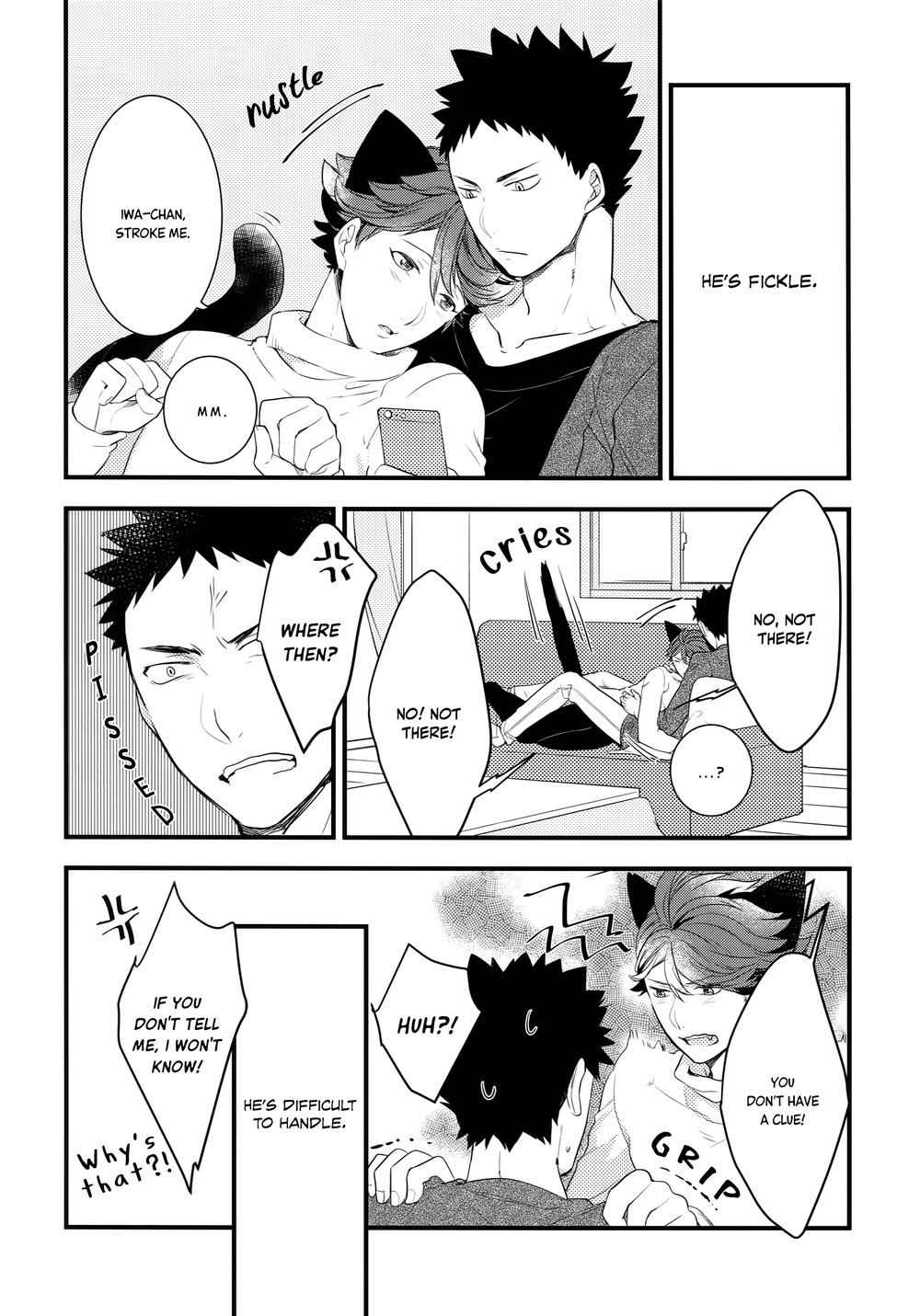 (C93) [Rototika (Kamishi Yue)] Iwa-chan no Neko ni Naritai 2 (Haikyuu!!) [English]