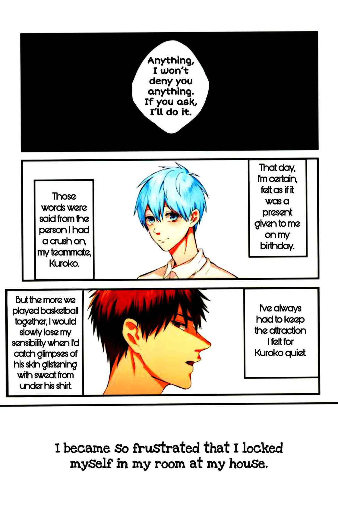 Whose Hand Pulls the Collar (Kubiwa wa dare no te ni)(Kuroko's Basketball)[Fuzai no Yamada][ENGLISH][SpookyLatte]