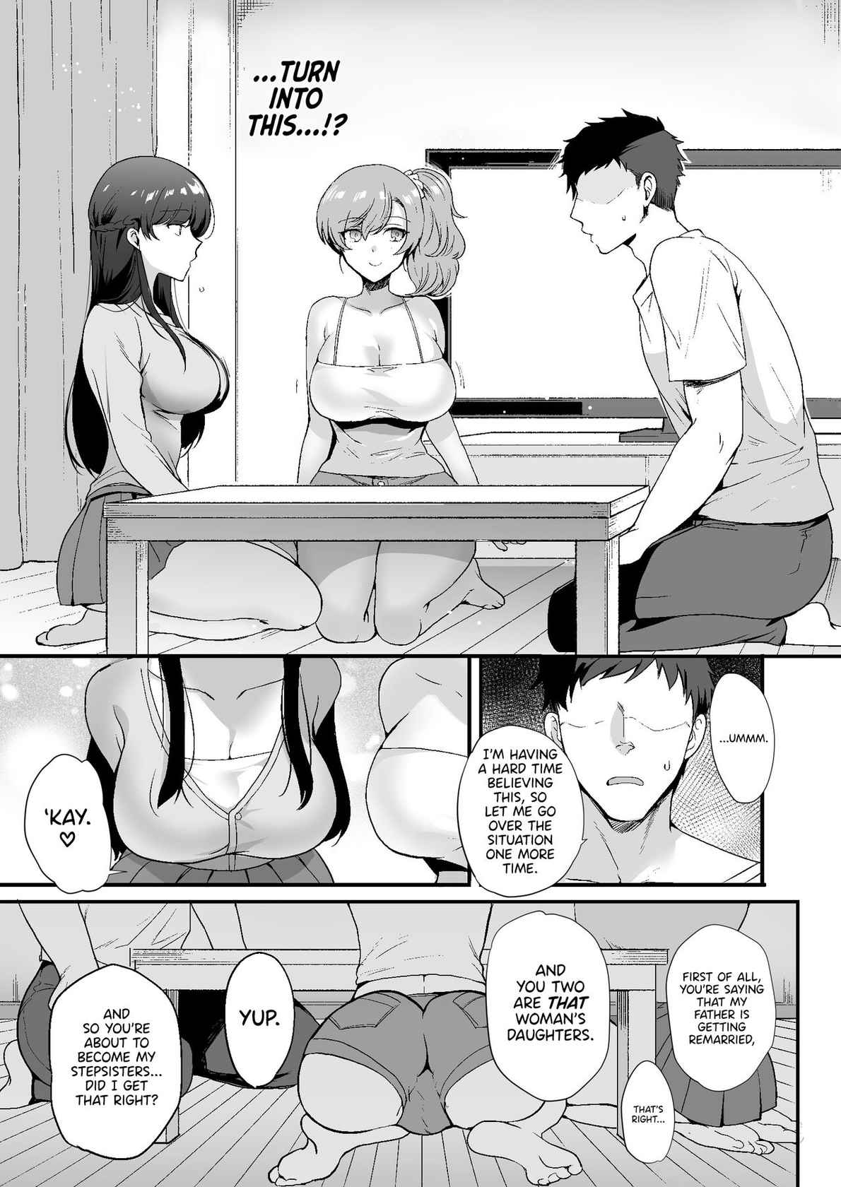 [Aomizuan (Kirimoto Yuuji)] Erosugiru Doukyonin ~ Dosukebe Shimai to 1K Doukyo Seikatsu ~ | My Roommates Are Way Too Lewd ~Living in a One-Room Apartment With Two Perverted Sisters~ [English] {RedLantern} [Digital]