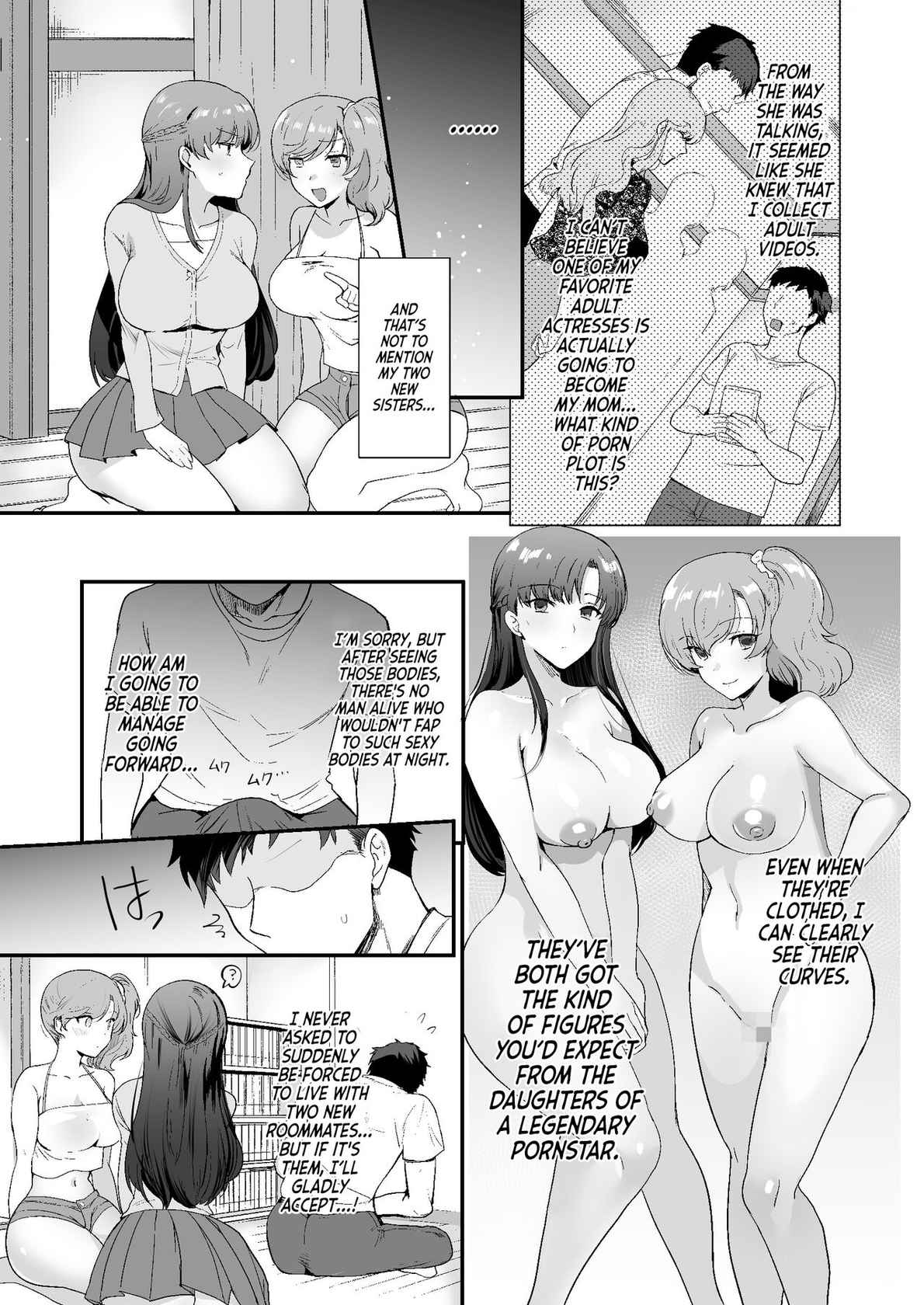 [Aomizuan (Kirimoto Yuuji)] Erosugiru Doukyonin ~ Dosukebe Shimai to 1K Doukyo Seikatsu ~ | My Roommates Are Way Too Lewd ~Living in a One-Room Apartment With Two Perverted Sisters~ [English] {RedLantern} [Digital]