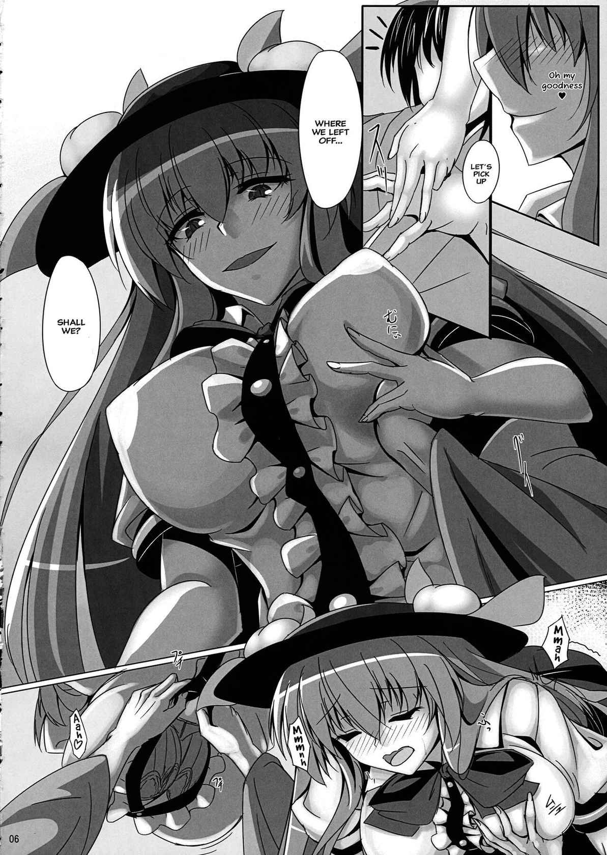 (Shuuki Reitaisai 4) [Ryuu no Yadorigitei (Zephid)] Tenshi no Otanoshimi (Touhou Project) [English] {Hennojin} [Decensored]