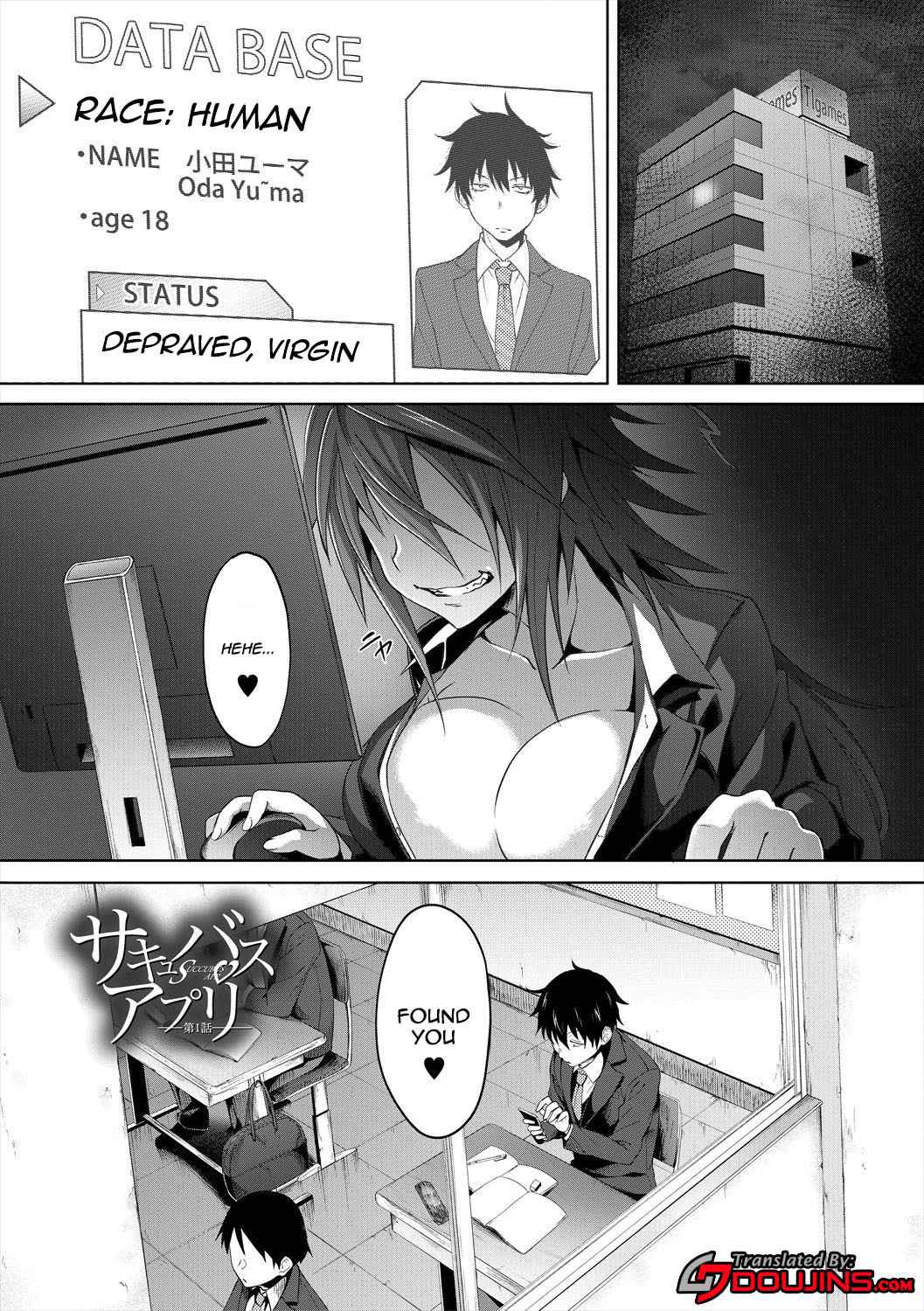 [Mizoguchi Gelatin] Succubus Appli (Gakuen Saimin) Ch. 1-2 [English] {Doujins.com} [Digital]