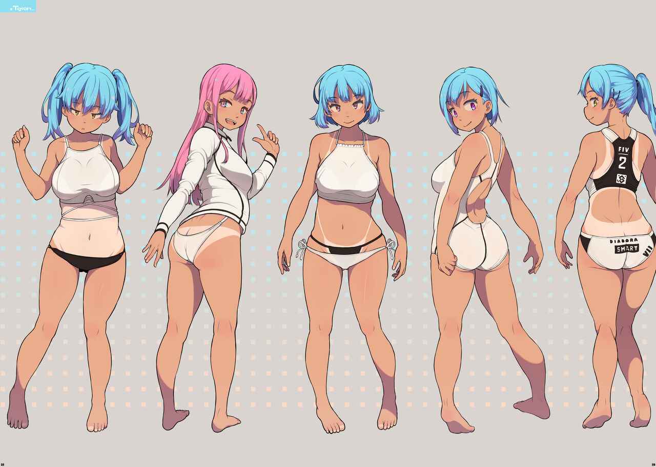 [Neyuki Rei] Tanned Girl Blue Hair #3