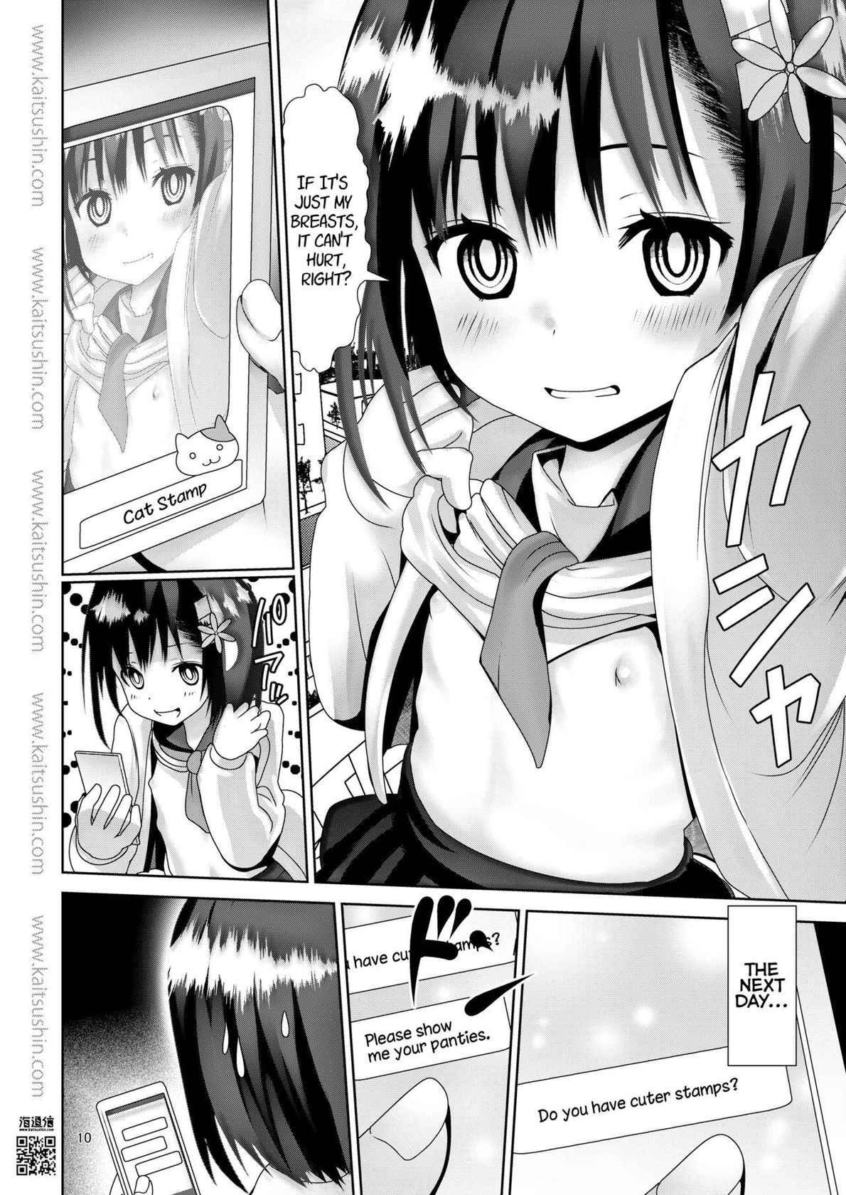 [Kaitsushin (Namamo Nanase)] Waisetsu Jidori de Oshiharai | Paying with Lewd Selfies [English] [LoliAce] [Digital]