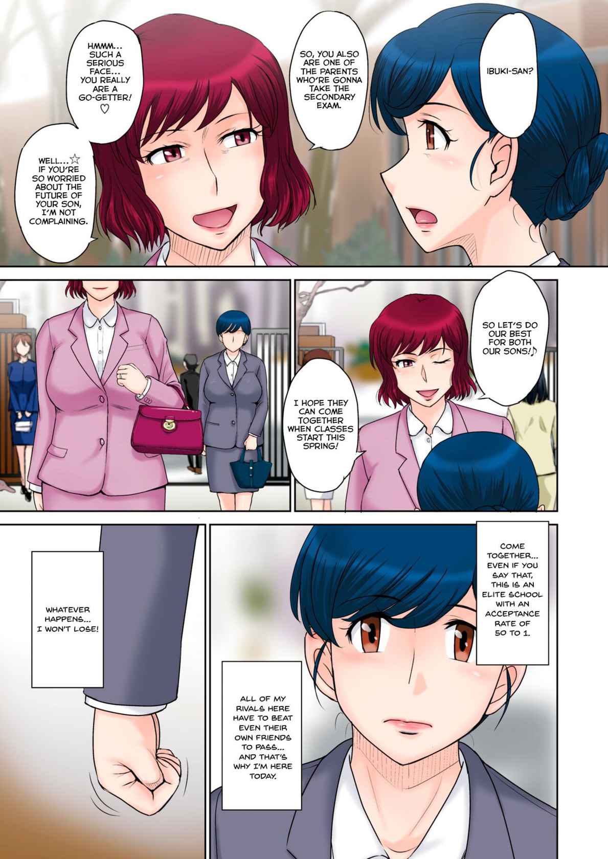 [Tsukino Jyogi] Mama-tachi no Ojuken Sensou | Moms' Exam Wars (COMIC HOTMiLK Koime Vol. 33) [English] [Revelations72] [Digital]