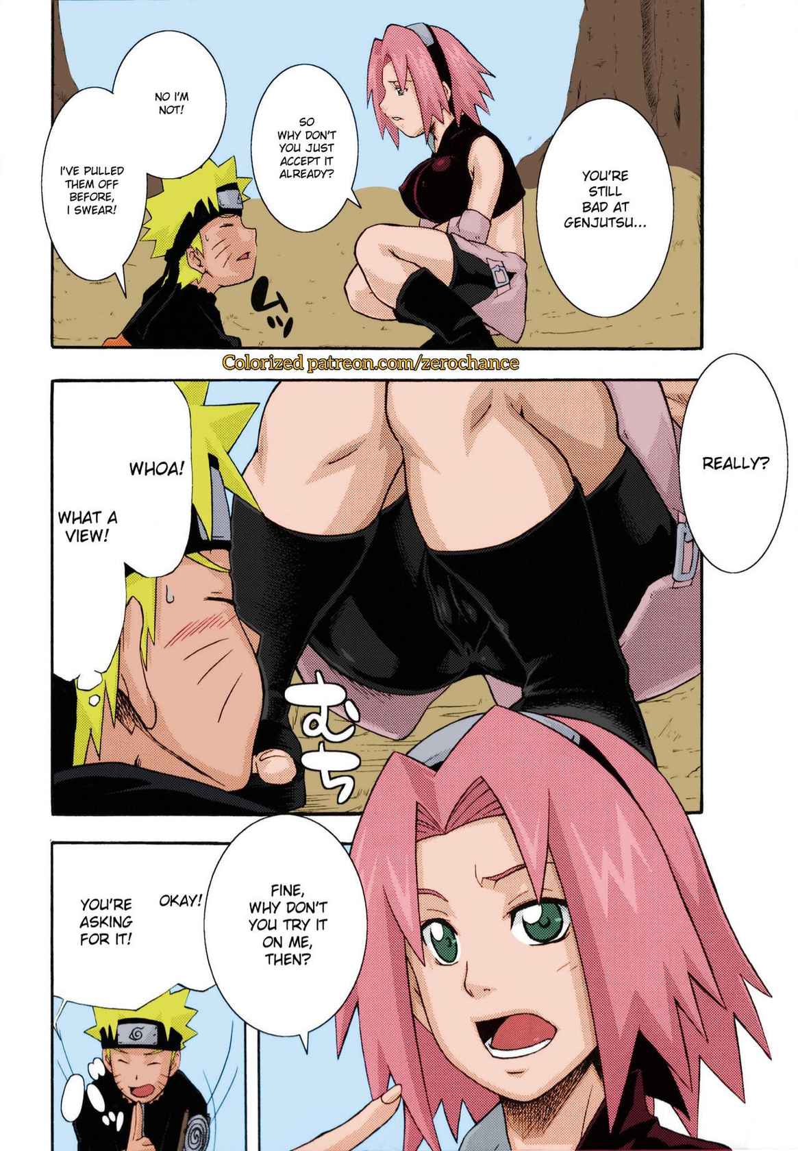 (C75) [Karakishi Youhei-dan Shinga (Sahara Wataru)] Saboten (Naruto) [English] {doujin-moe.us} [Colorized] [Miss One Life]