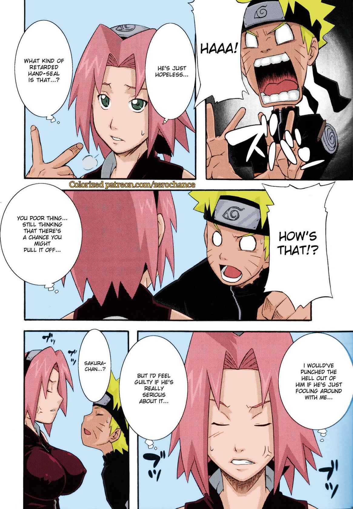 (C75) [Karakishi Youhei-dan Shinga (Sahara Wataru)] Saboten (Naruto) [English] {doujin-moe.us} [Colorized] [Miss One Life]