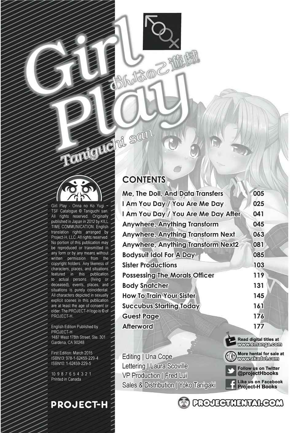 [Taniguchi-san] Girl Play [English] [Project-H] [Uncensored]