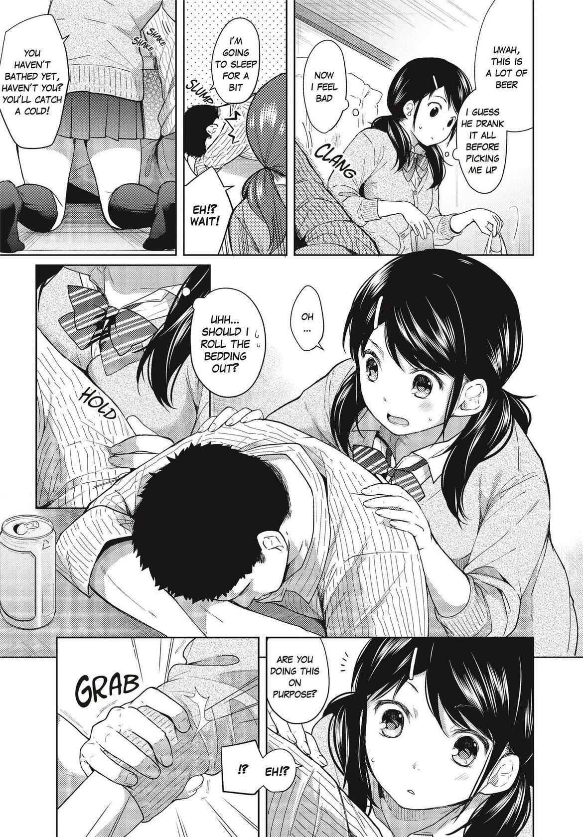 [Fumitsuki Sou] 1 Room Apartment + Highschool Girl Suddenly Living Together? Close Contact!? First Sex!!? Ch. 3 [Uncensored]