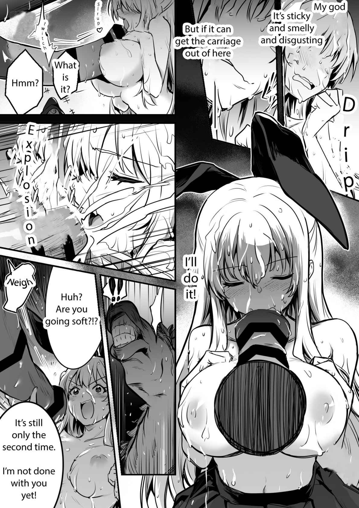 [Lefthand] Adventure-chan helps the lustful horse cum so he'll carry her away (Fruit Translations)