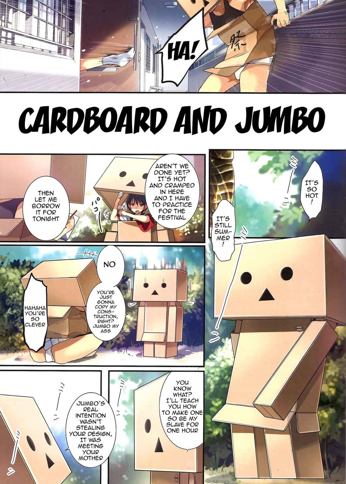 (C84) [ROUTE1 (Taira Tsukune)] Danbo- to Jumbo- (Yotsubato!) [English] {doujin-moe.us}