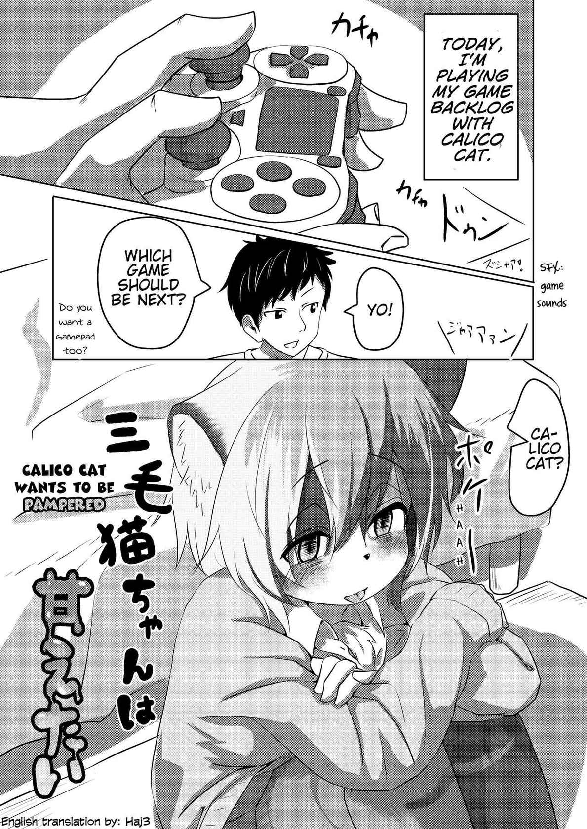 [Saikutsu Kichi (Kagarimachi Konatsu)] Mikeneko-chan wa Amaetai | Calico Cat wants to be pampered [English] [Haj3] [Digital]