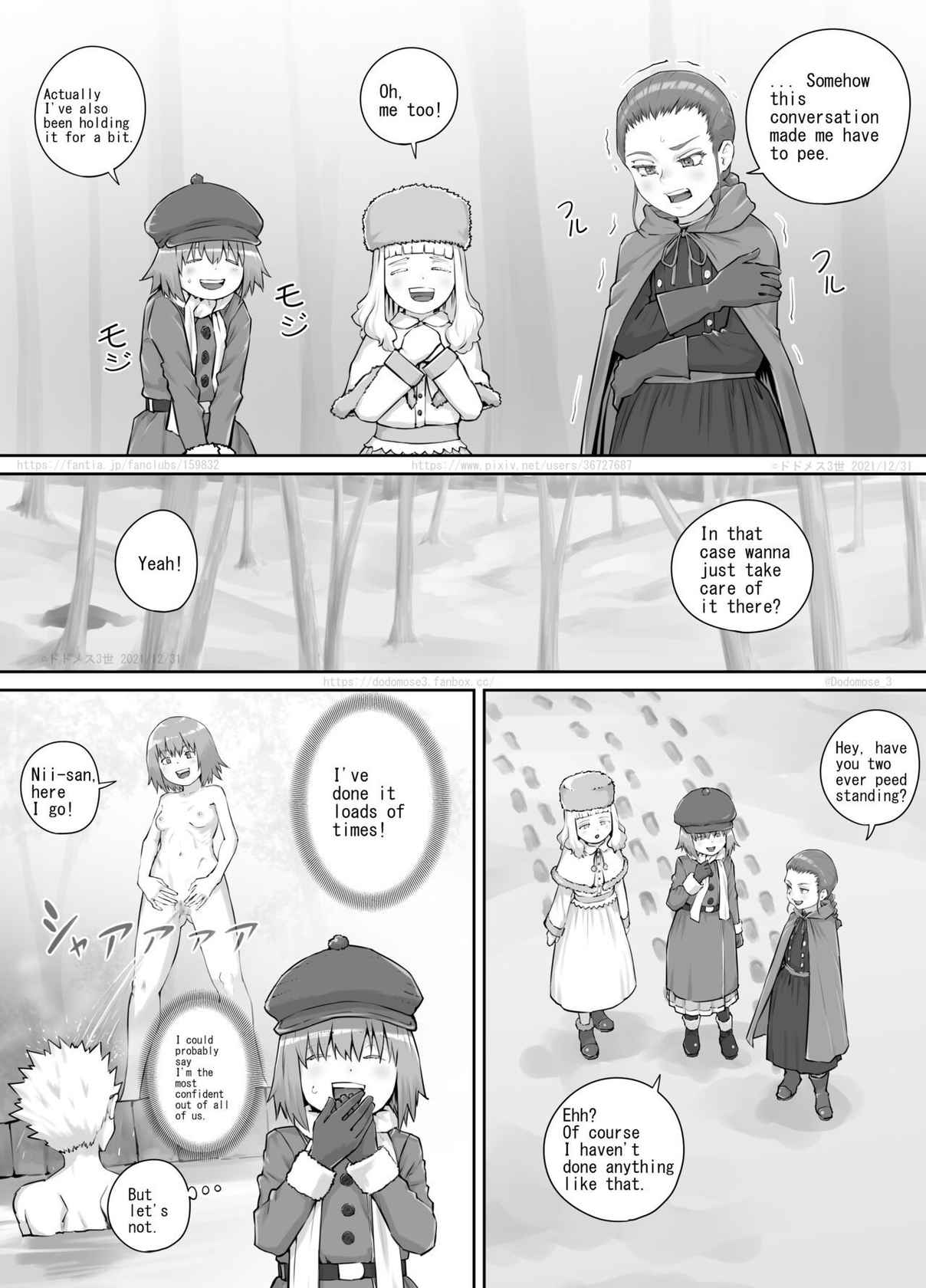 [DODOMESU3SEI] 妹におしっこを見せてもらう漫画12（English Version） (Pixiv Fanbox)