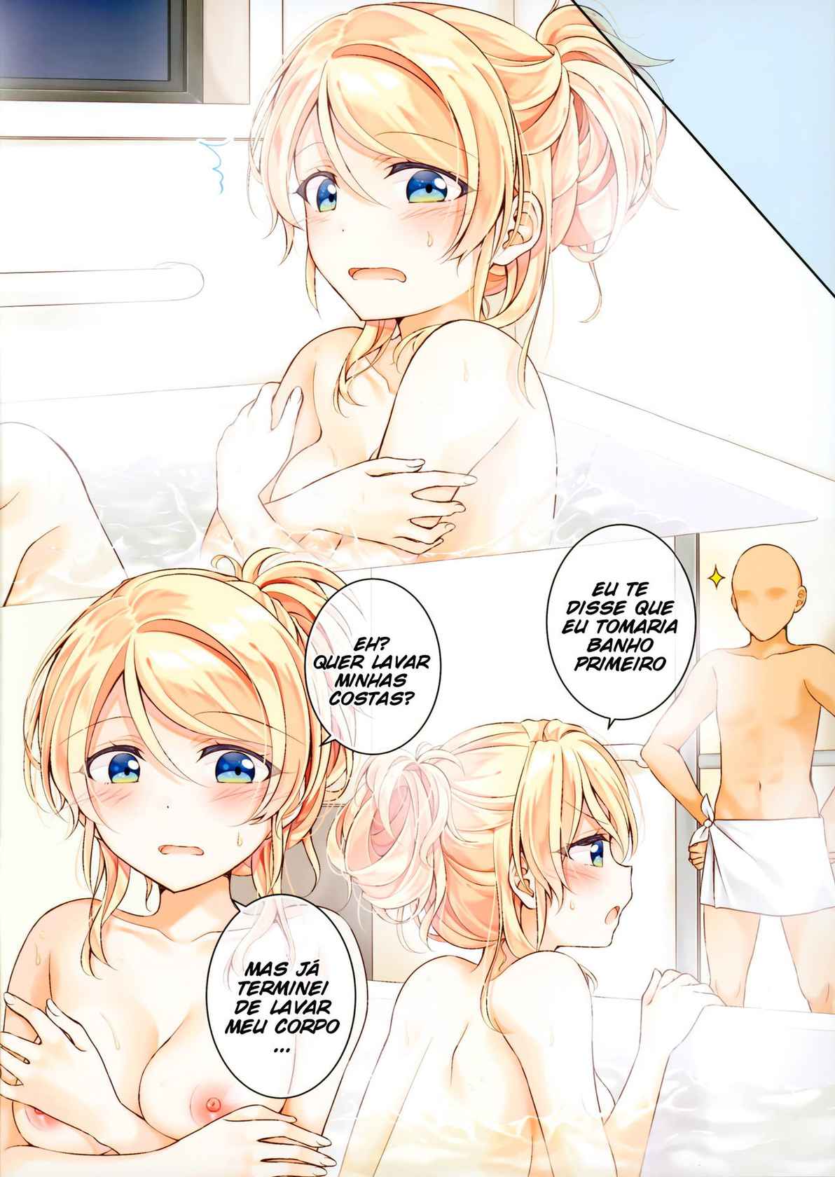 [Genmaicha (Mogu)] Eli-chan to Ofuro de Ecchi Suru Hon (Love Live!)  [Portuguese-BR] {Sammael Macron}