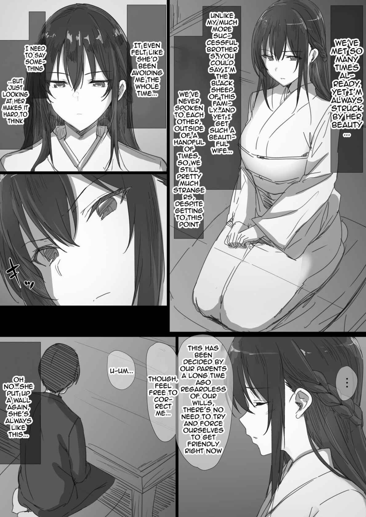 [Hari Poteto] Ki ga Tsuyoi Seiso na Hitozuma Reijou ga Netorareru made no Ichibu Shijuu | The Whole Story of How a Neat and Proper Strong Willed Young Housewife Ended Up Doing NTR [English] {Doujins.com}