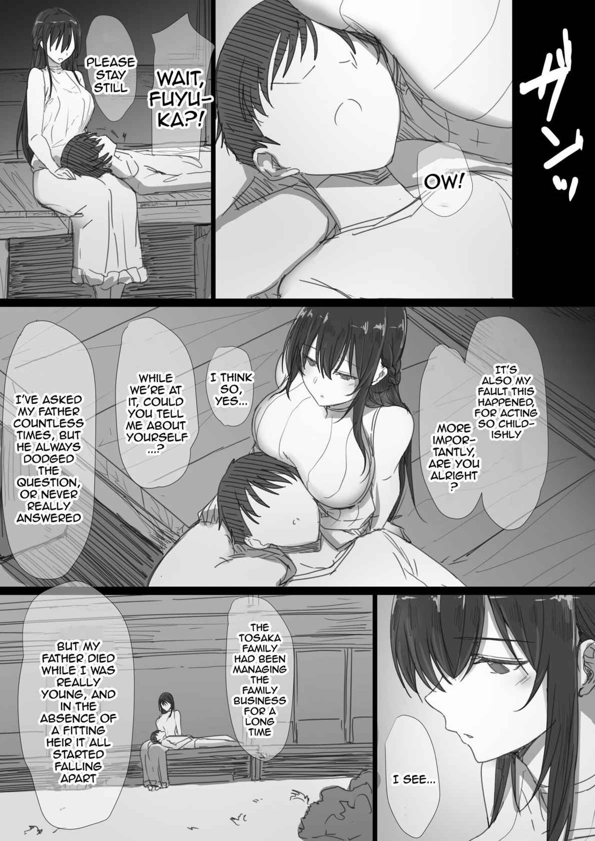 [Hari Poteto] Ki ga Tsuyoi Seiso na Hitozuma Reijou ga Netorareru made no Ichibu Shijuu | The Whole Story of How a Neat and Proper Strong Willed Young Housewife Ended Up Doing NTR [English] {Doujins.com}