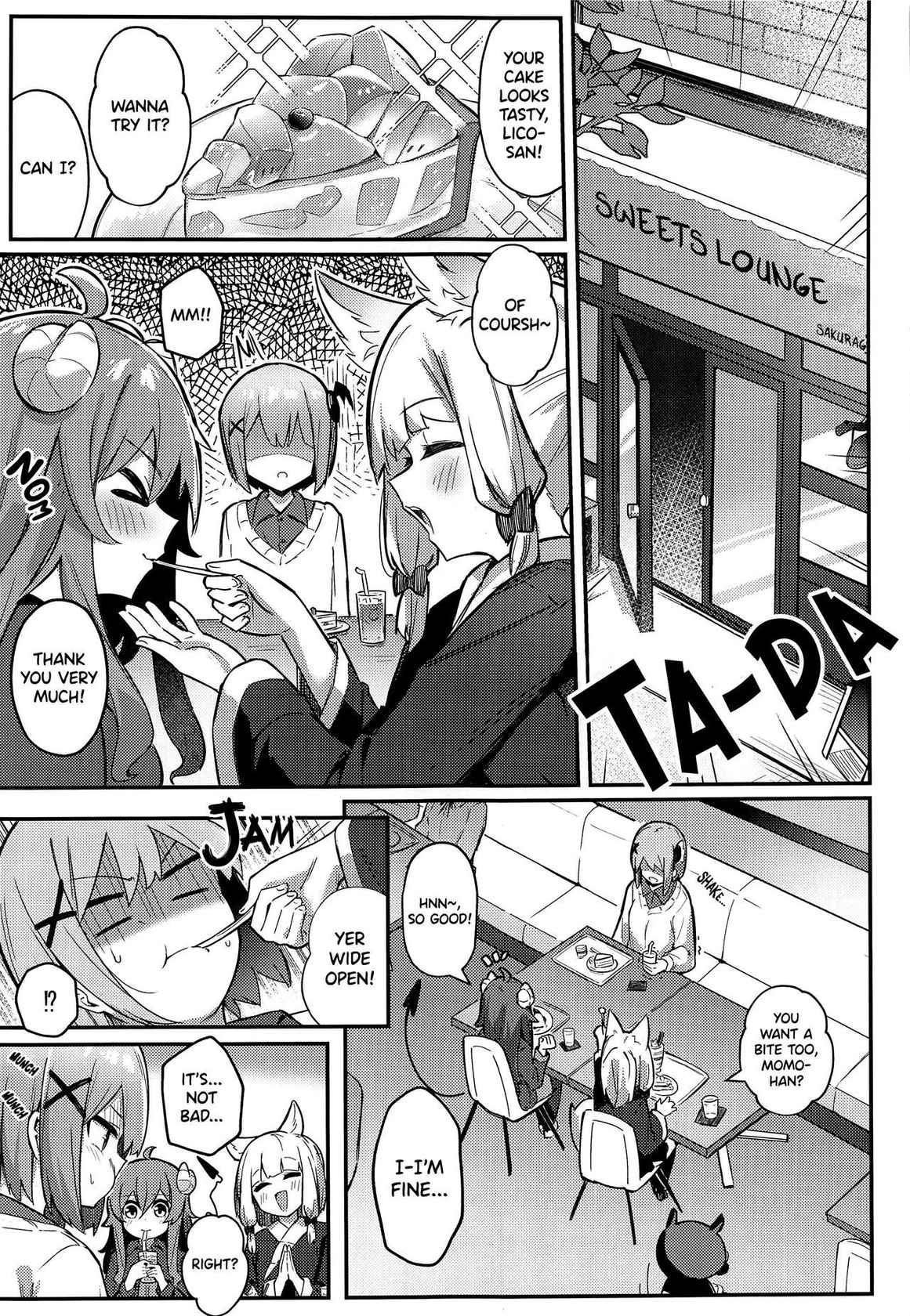 (Natsu no Doujinsai 2022) [Bochi Bochi no Ki (Borusiti)] Momo-chan Yamiochi Shita!? (Machikado Mazoku) [English] [Scanderp Showlations]