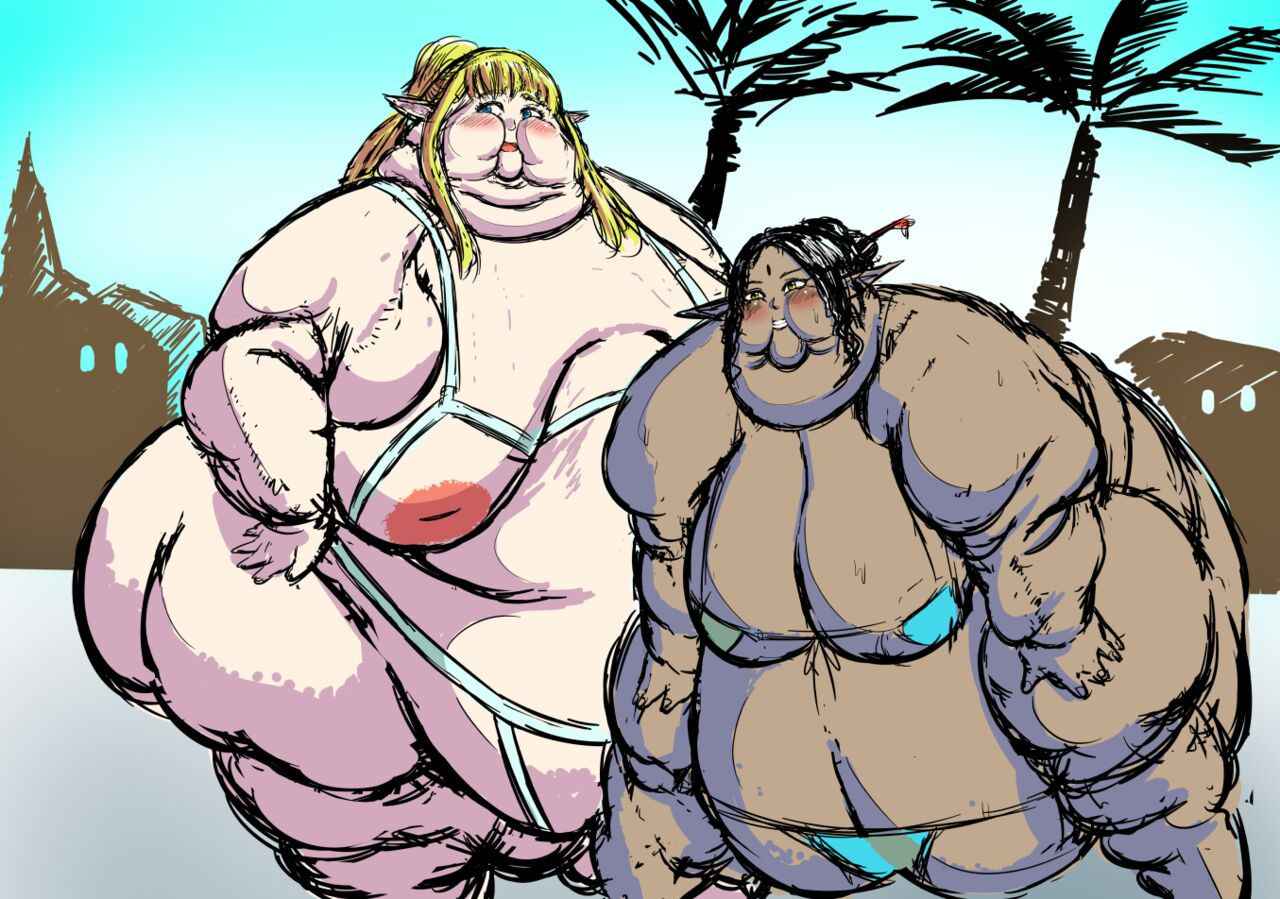 [Kahuurinzan/Huurin Kazaan] A Regular Weekday for a Cute, Super-Obese Elf [English] (ongoing)