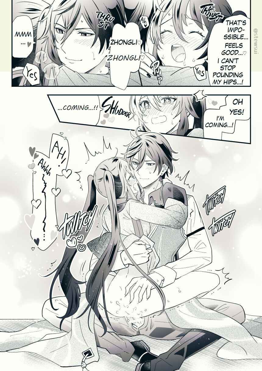 [stewsui] Zhongli x Hu Tao love story hentai doujinshi Ch. 7-8 (Genshin Impact) [English]