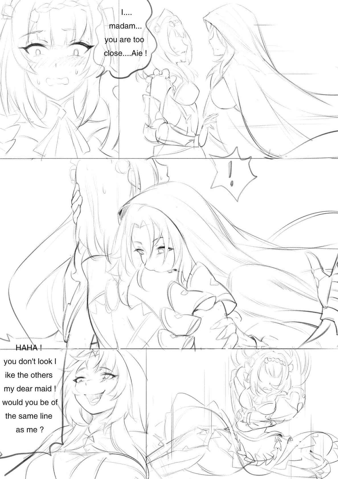 [Sketch] Mona's curse : the big cleanup