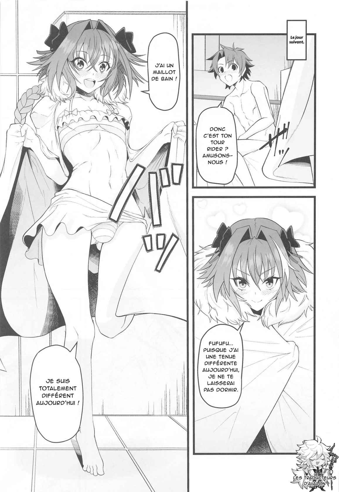 (Mega Akihabara Doujinsai 1) [Strange hatching (Syakkou)] Dochira no Boku to H ga Shitai? (Fate/Grand Order) [French] [Northface]