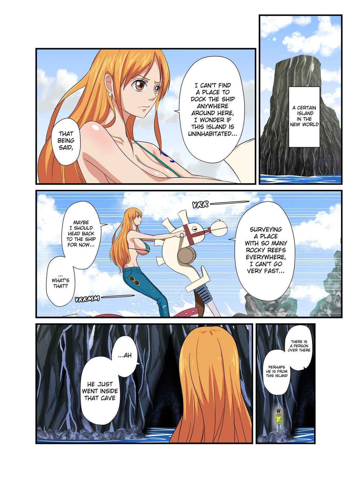 [Q Doujin] Dorobouneko no Douzou no Mae de | In Front of the Cat Burglar Statue (One Piece) [English]