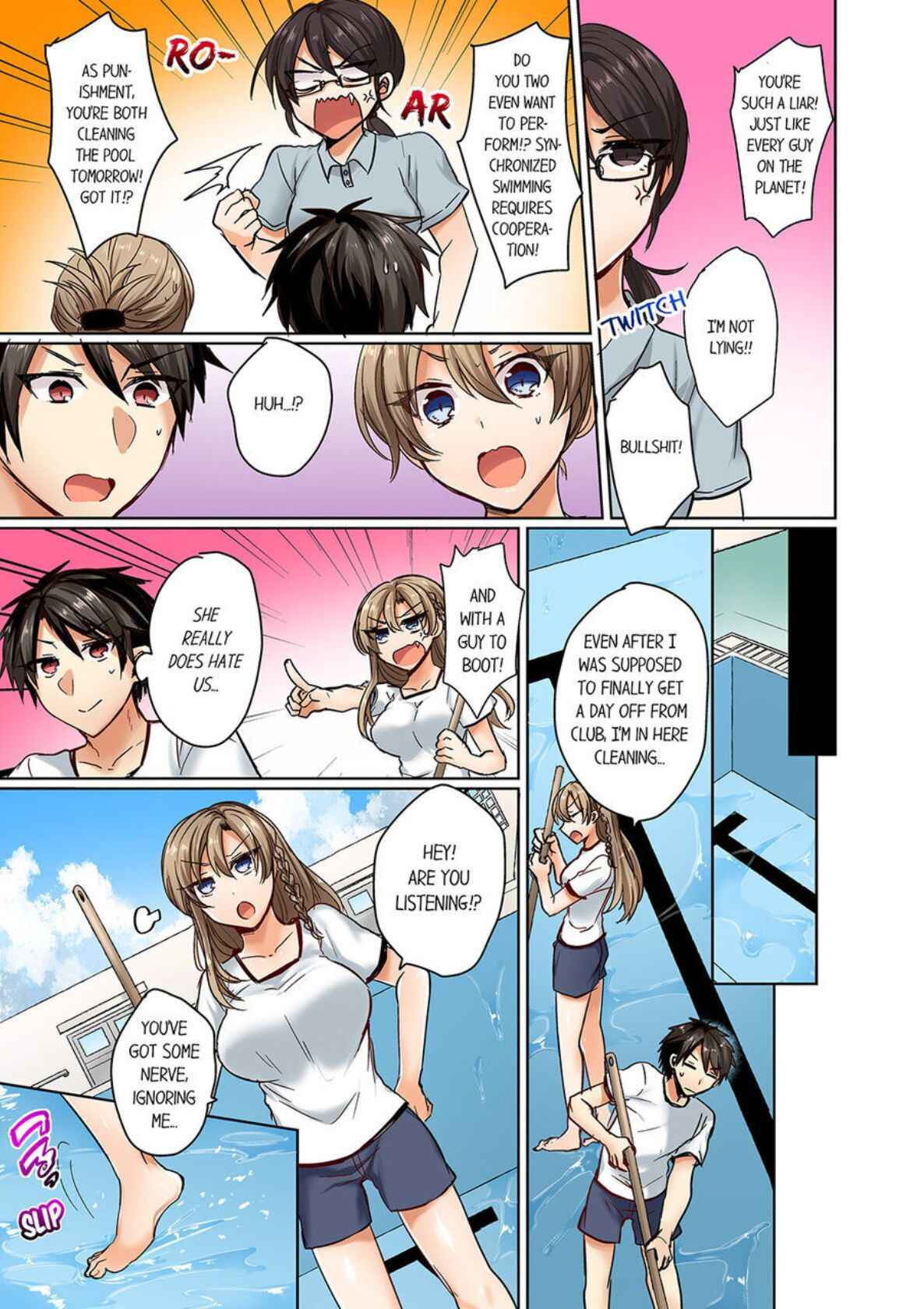 [Shogota] Mizugi ga Zurete... Haitteru! ~Porori ja Sumanai Danjo Kongou Synchro-bu~ 1 - My Swimsuit Slipped... And it went in!? A Mixed Synchronized Swimming Club with More Than Just Nip Slips in Store! ~ 1 [English]