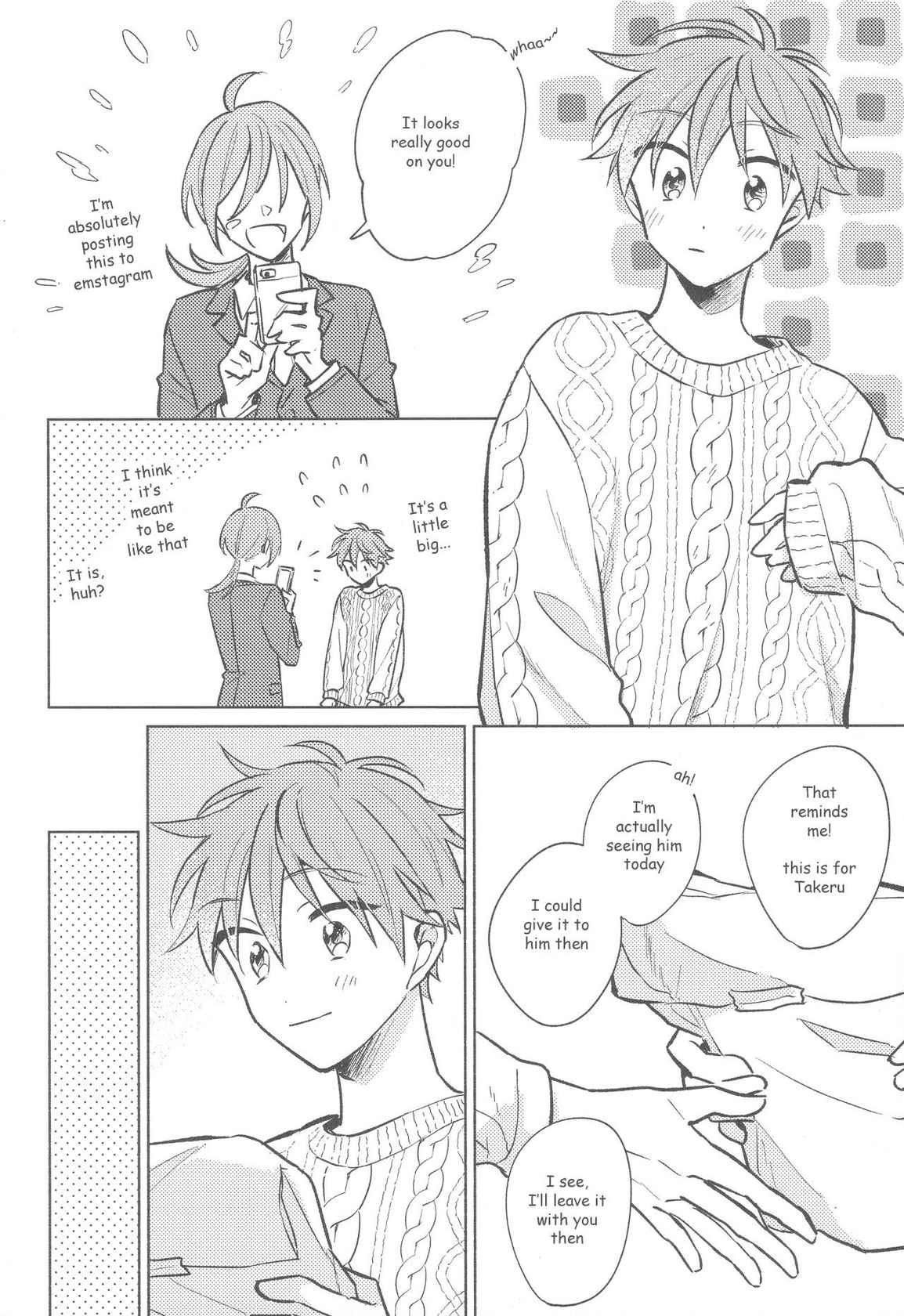 (0726 #Airboo CITYFES2020) [pechika (Uozumi)] Sweet Knitboy (THE IDOLM@STER SideM) [English]