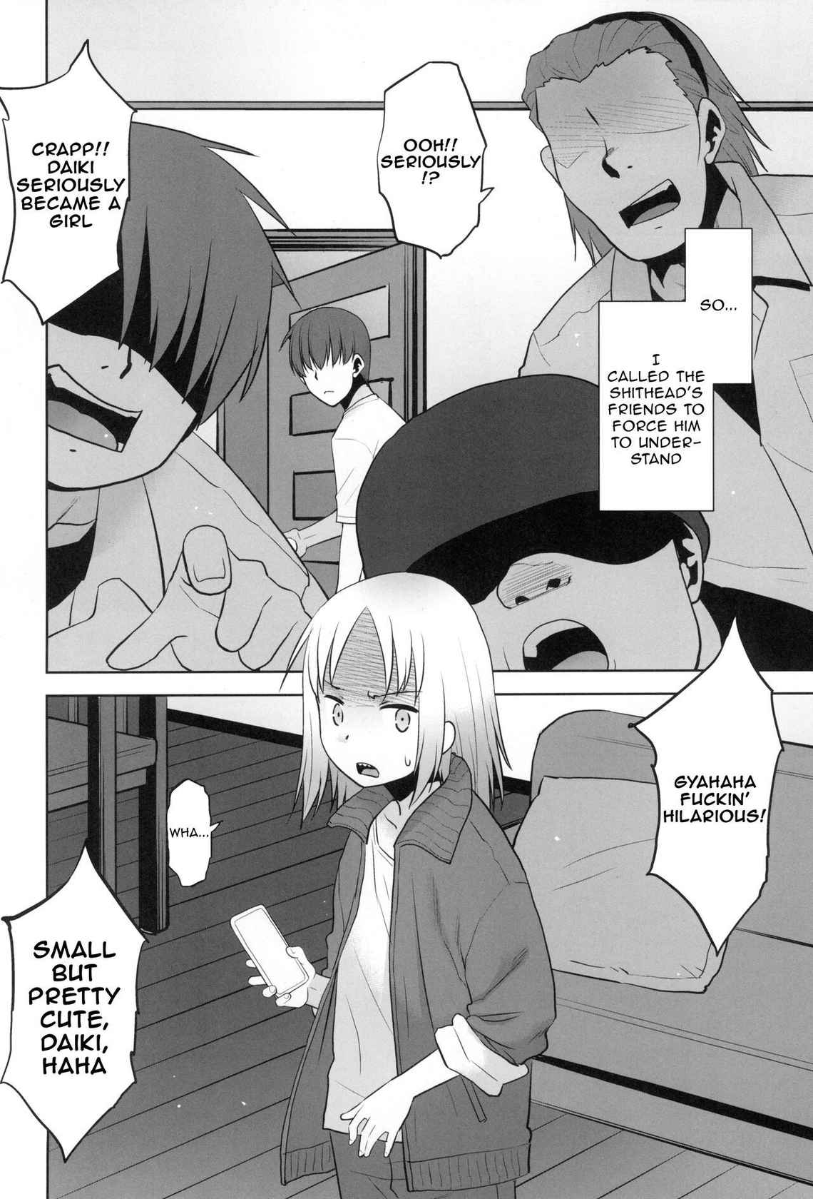 (COMITIA140) [T.4.P (Nekogen)] Uchi no Aniki ga Onna no ko ni natta kara Minna de Mawasou ze! [English] [nemdiggers12]