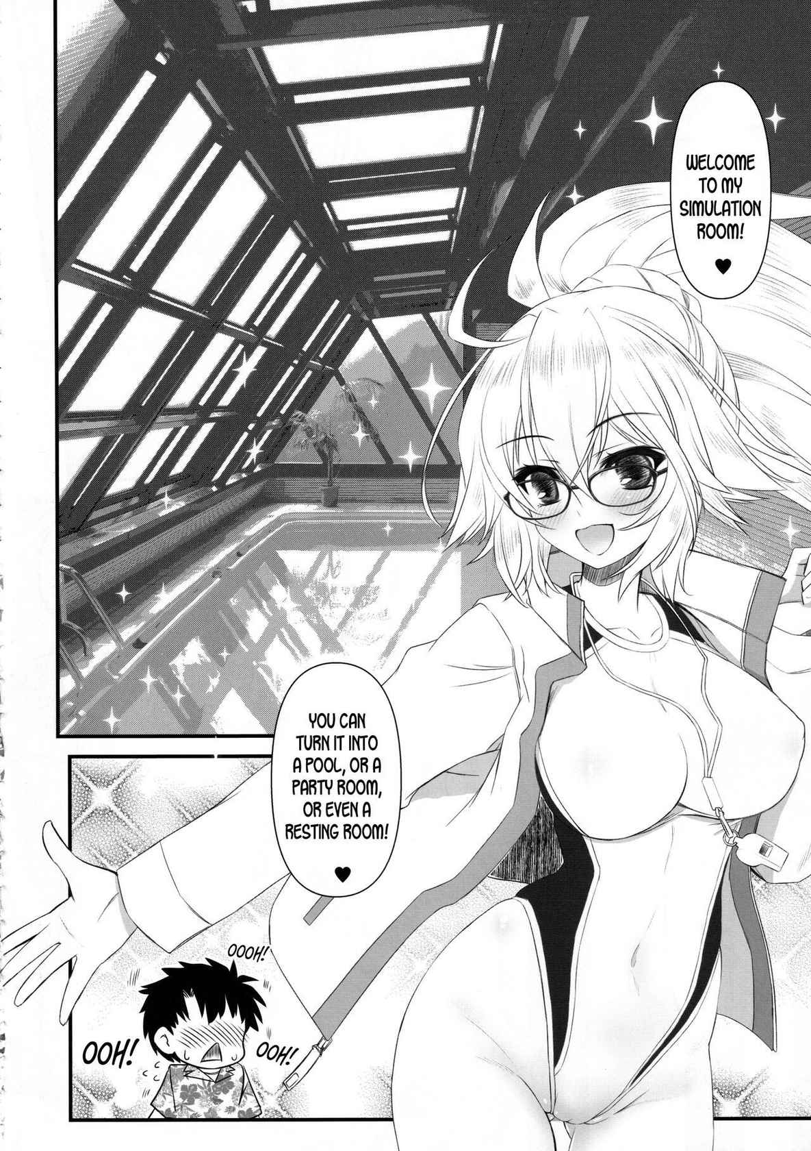 (COMIC1☆20) [Yakan Honpo (Inoue Tommy)] Megane Kyouei Mizugi Onee-chan Returns (Fate Grand Order) [English] [desudesu]