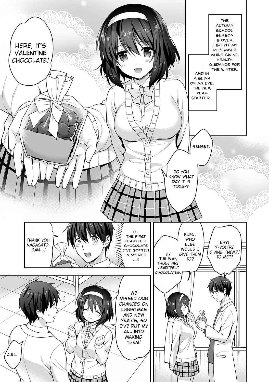 [Fuyuichi Monme] Amayakashi Jouzu no Nagasato-san~ Hokenshitsu de Yoshi Yoshi Ecchi!~ Ch. 9 [English]