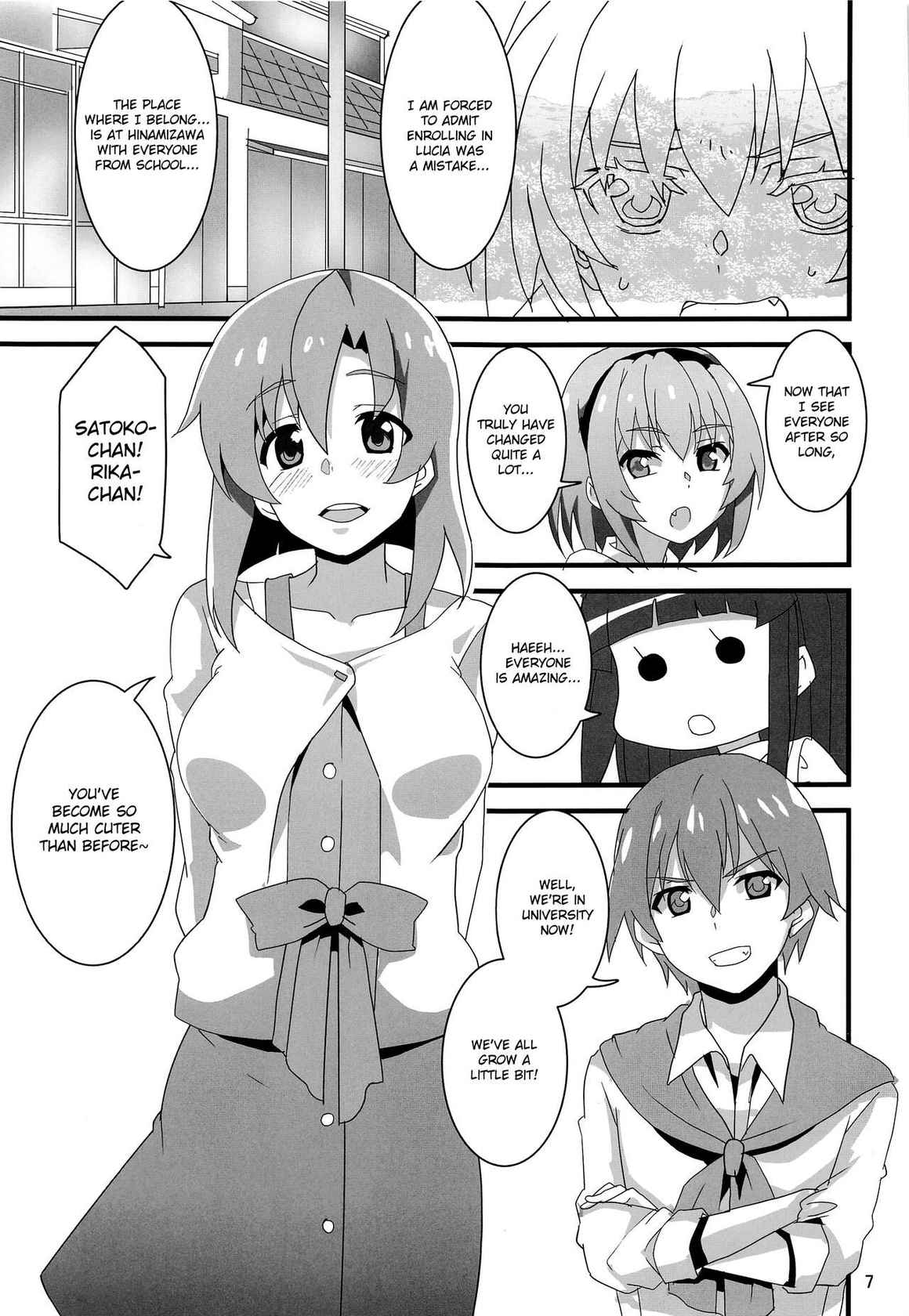 (COMIC1☆20) [BlueMage (Aoi Manabu)] Houjou Satoko Lucia ni Naku (Higurashi no Naku Koro ni Gou) [English]