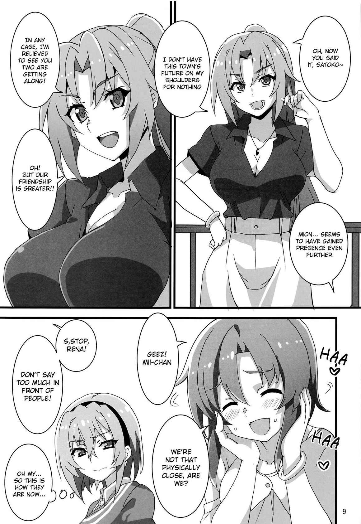 (COMIC1☆20) [BlueMage (Aoi Manabu)] Houjou Satoko Lucia ni Naku (Higurashi no Naku Koro ni Gou) [English]