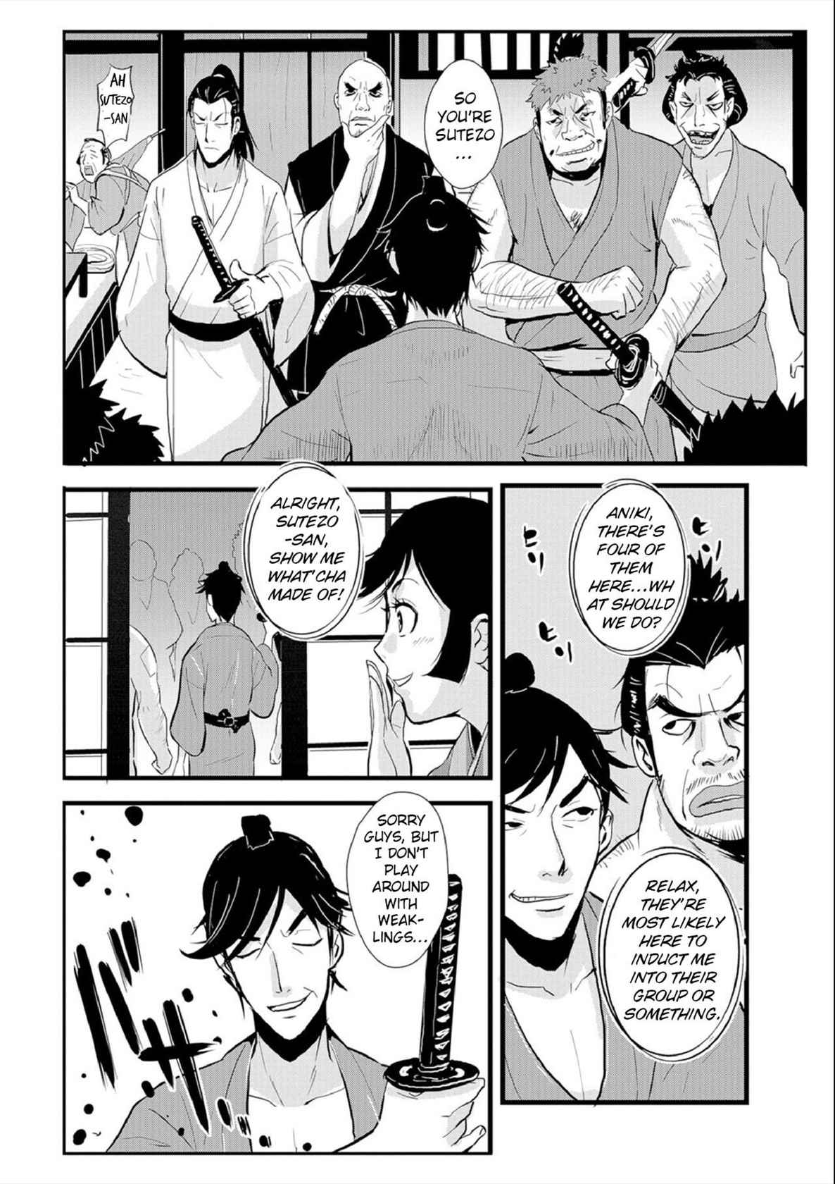 [Kakutou Oukoku] Harami samurai 03 ~Shibararete Mae mo Ushiro mo Rinkan sarete~ | Knocked Up Samurai 03 Bound and Gangbanged, Front and Back (WEB Ban COMIC Gekiyaba! Vol. 108) [English] [Apricot Jam]