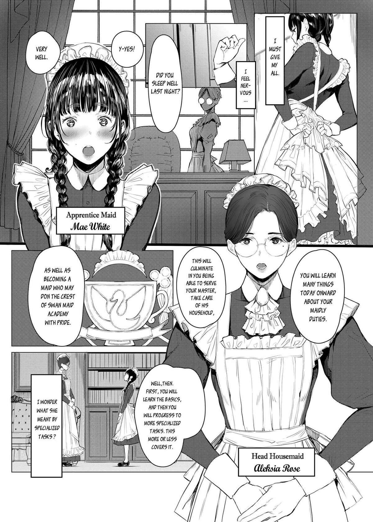 (C96) [Kuragamo (Tukinowagamo)] SWAN MAID ACADEMY [English] [DevilDongTL]