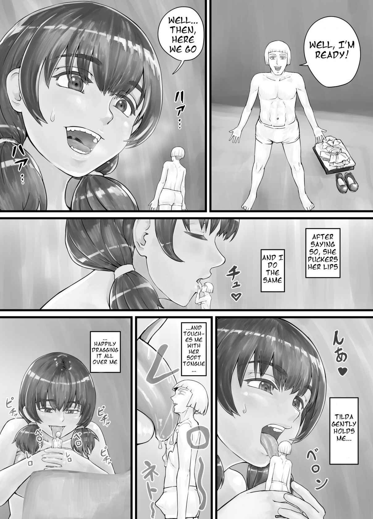 [DODOMESU3SEI] 巨人娘ちゃん漫画 Ch.1-4（English Version）(Pixiv Fanbox)