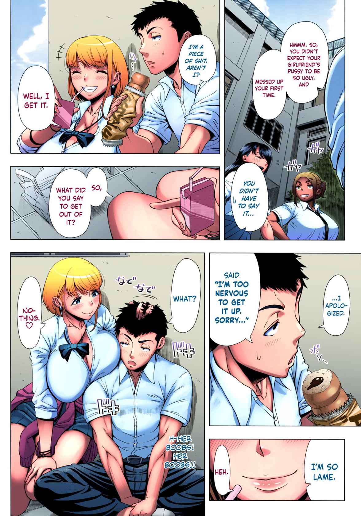 :[Shinozuka Yuuji] JK Bitch no Renai Soudan | High School Slut's Love Consultation (Hajimete no Hitozuma) [English] =The Lost Light= [Decensored] [Colorized]